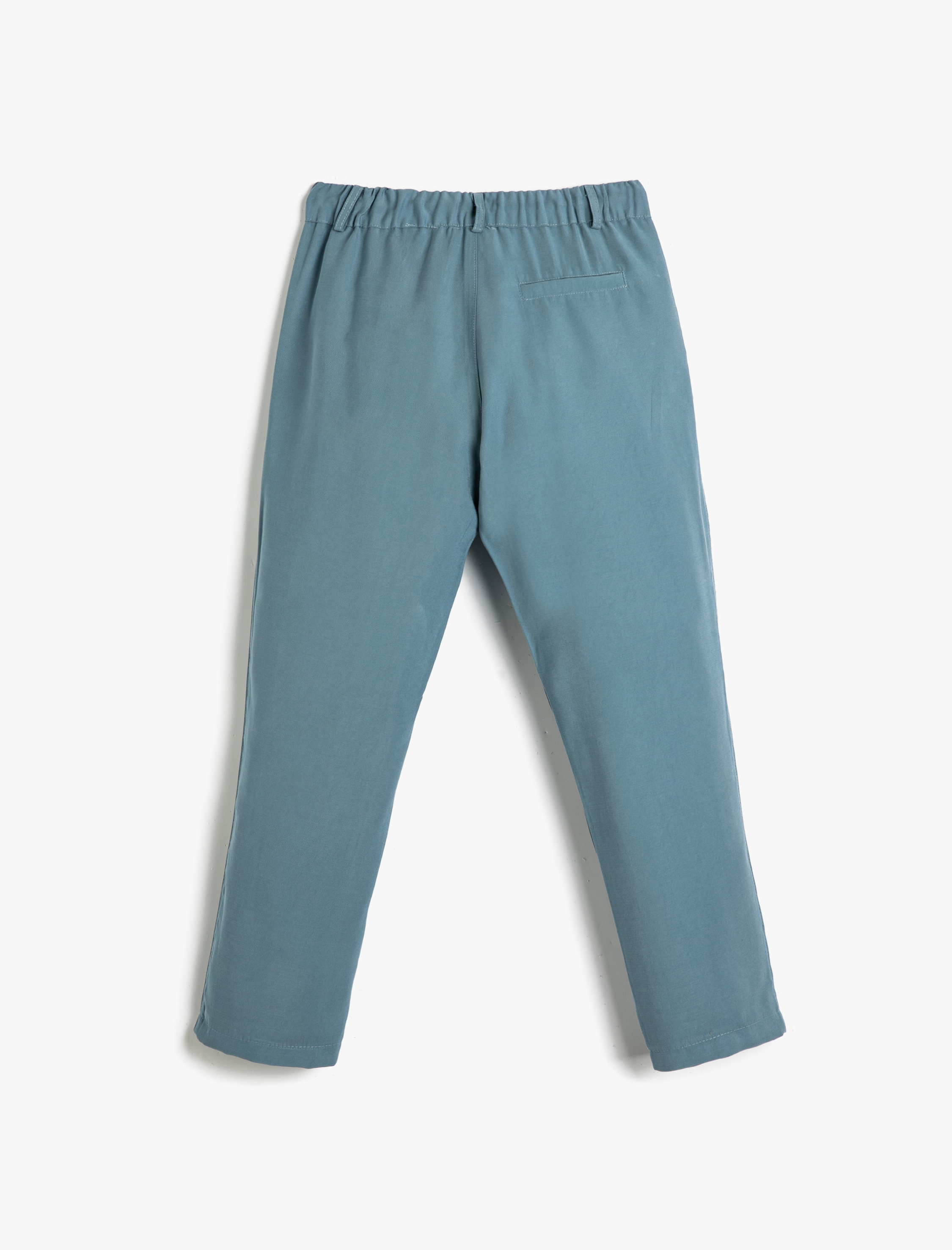  Erkek Çocuk Pantolon Beli Bağlamalı ve Lastikli Cepli Dar Paça