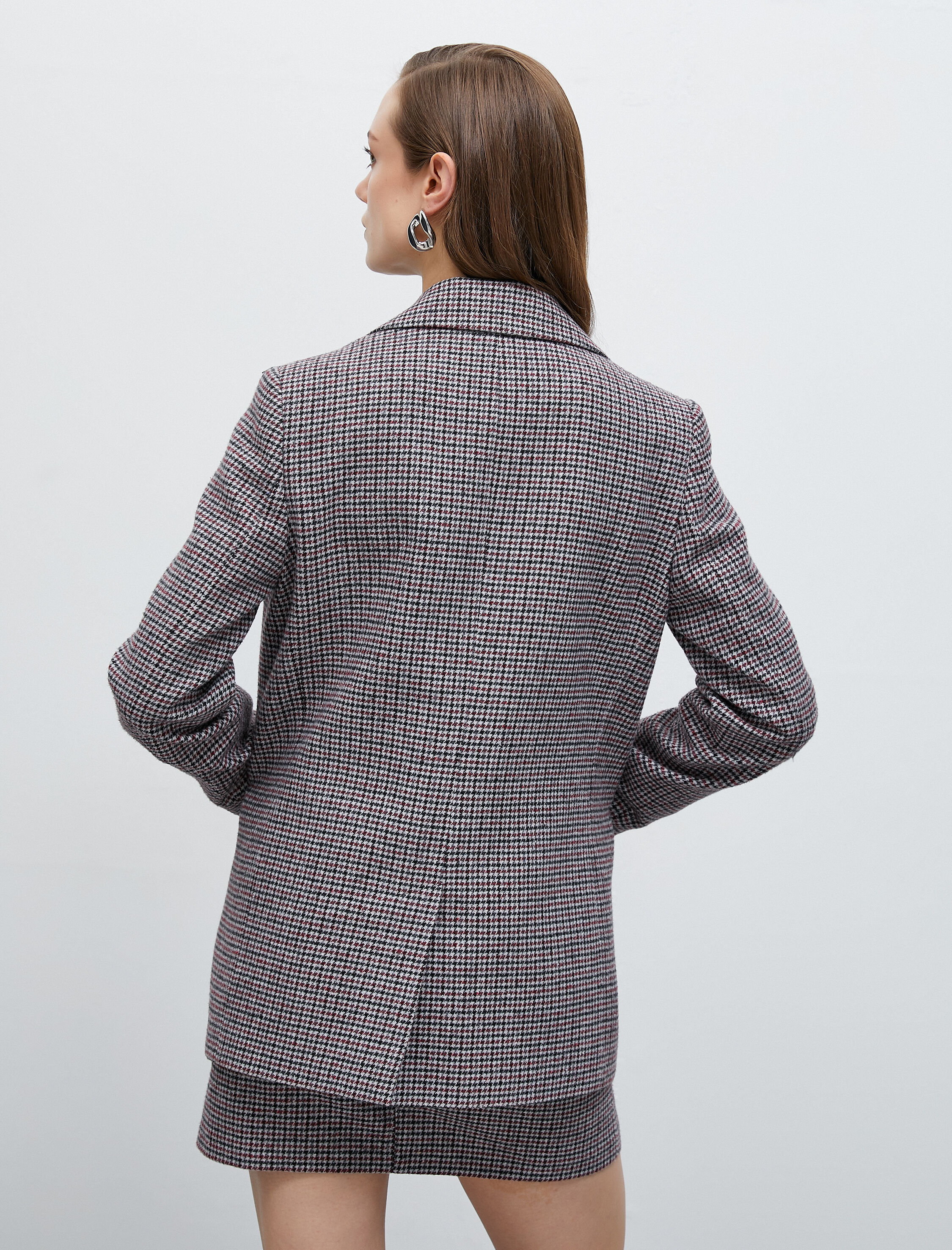   Blazer Ceket Cepli Çift Düğmeli