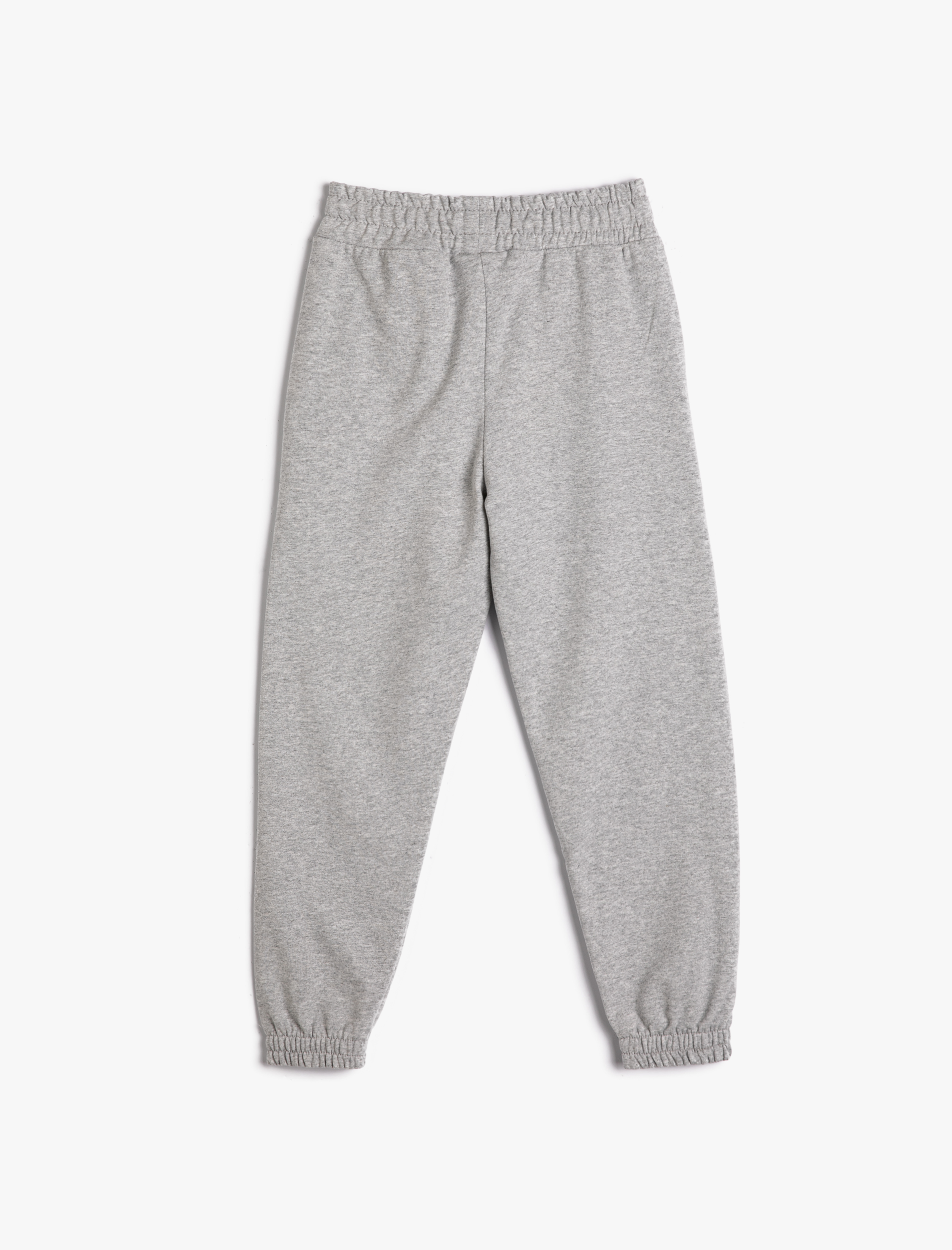  Kız Çocuk Basic Jogger Eşofman Altı Cepli Beli Lastikli Şardonlu