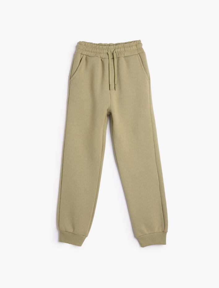 Erkek Çocuk Basic Jogger Eşofman Altı Beli Bağlamalı Cepli
