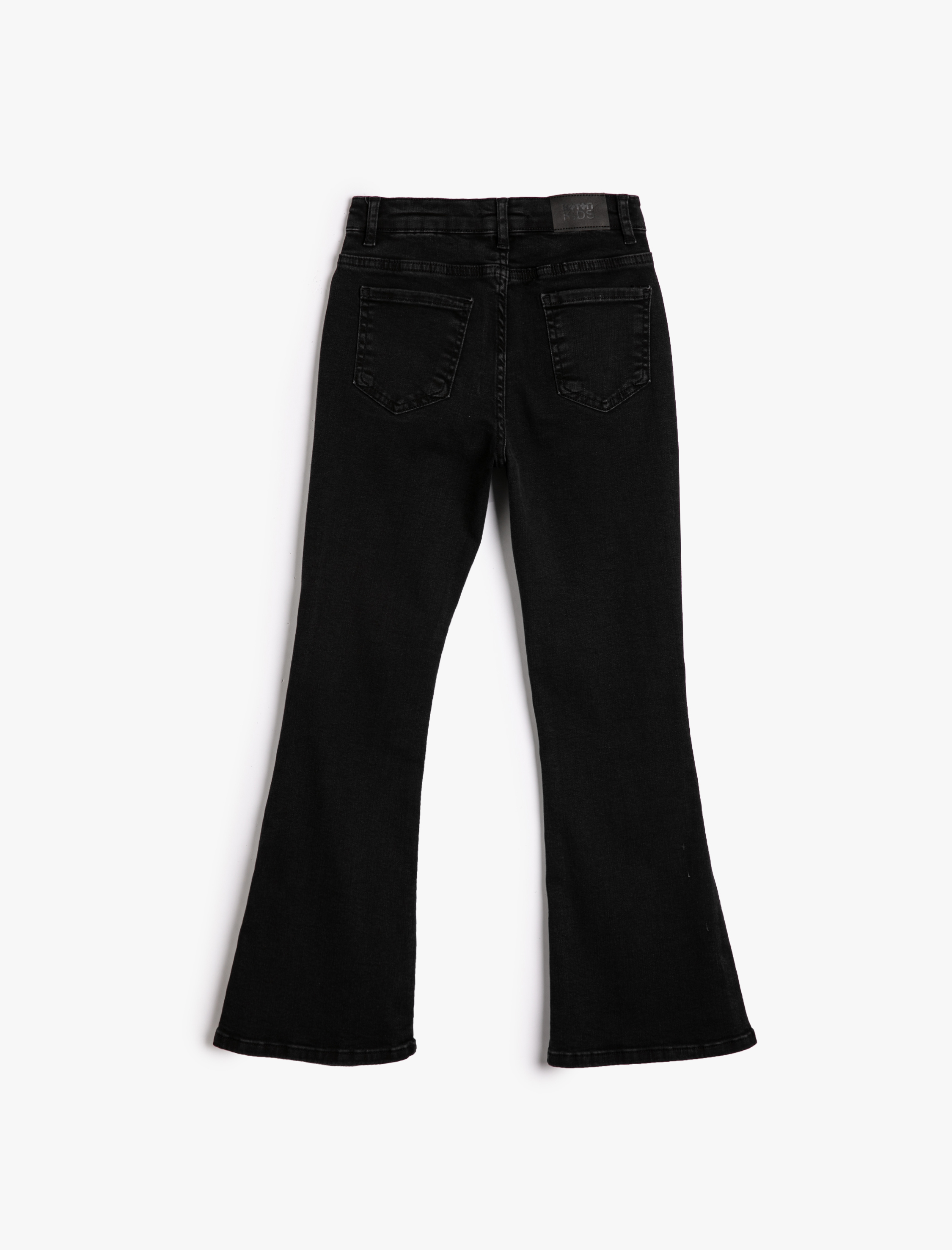 Kız Çocuk Dar Kesim İspanyol Paça Kot Pantolon -Flare Jean