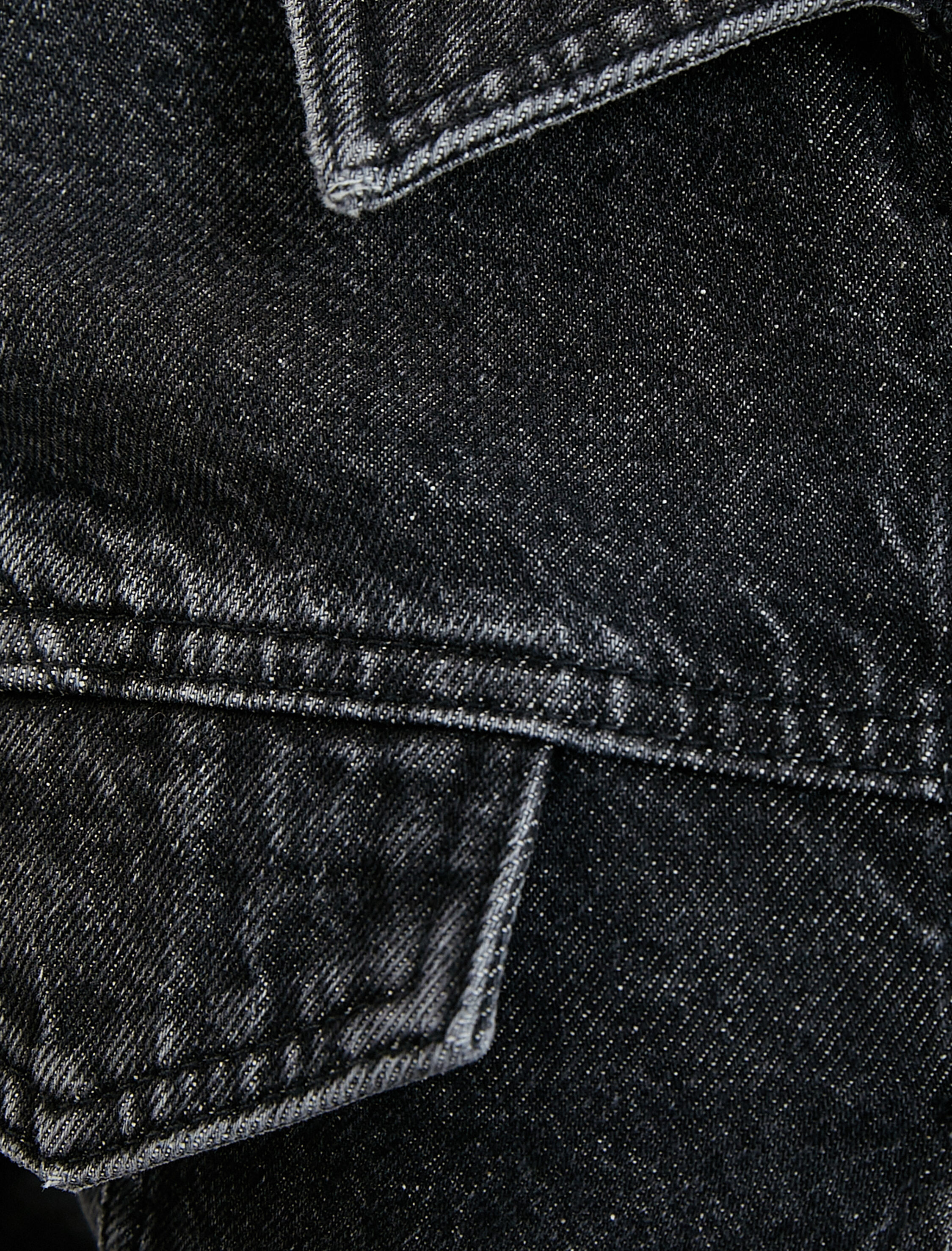   Crop Kot Ceket Slim Fit Asimetrik Kesim Pamuklu