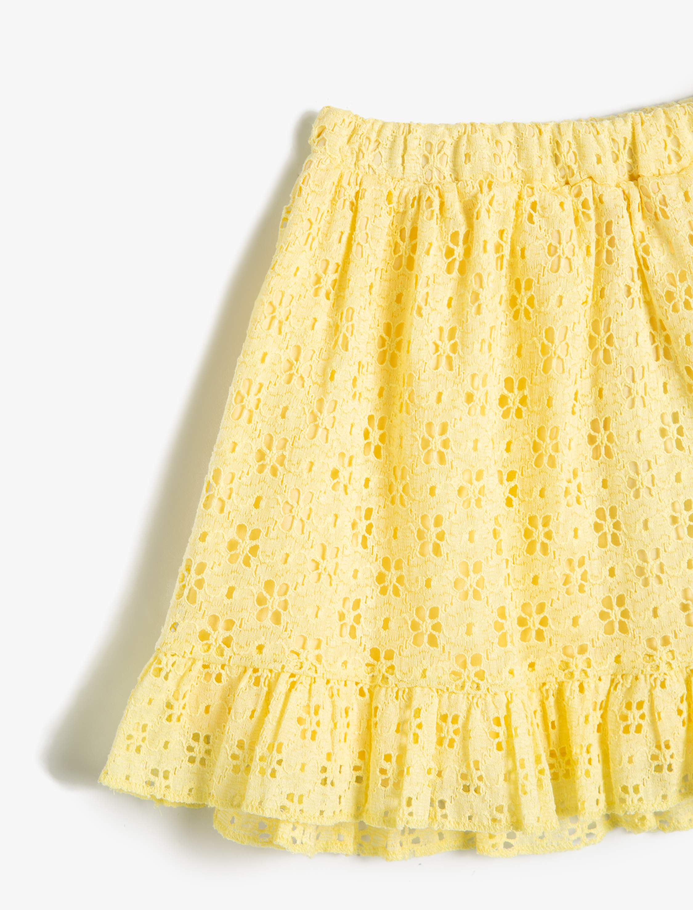  Kız Bebek Fistolu Mini Etek Beli Lastikli Pamuklu