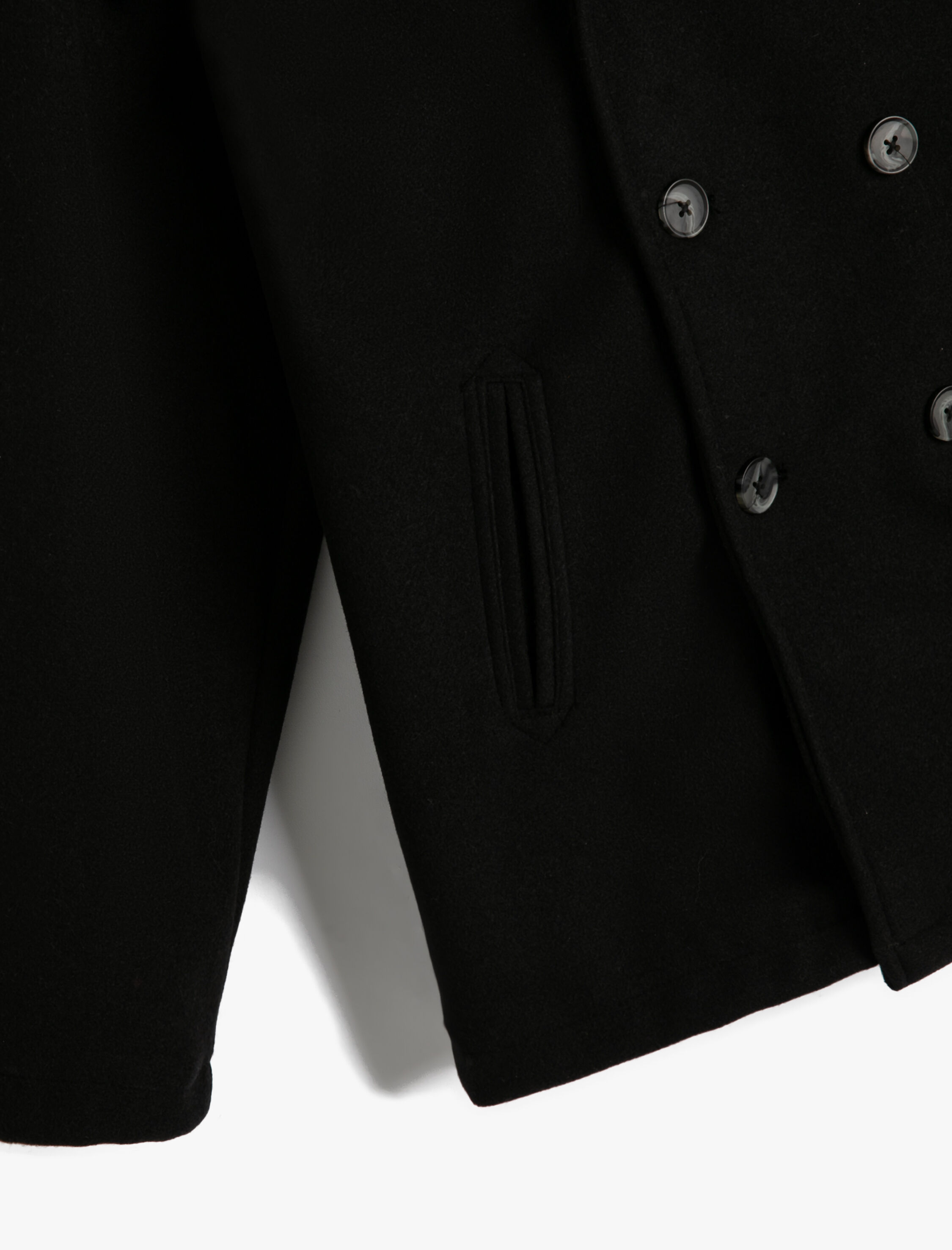  Erkek Çocuk Kaban Kruvaze Yaka Düğme Kapamalı