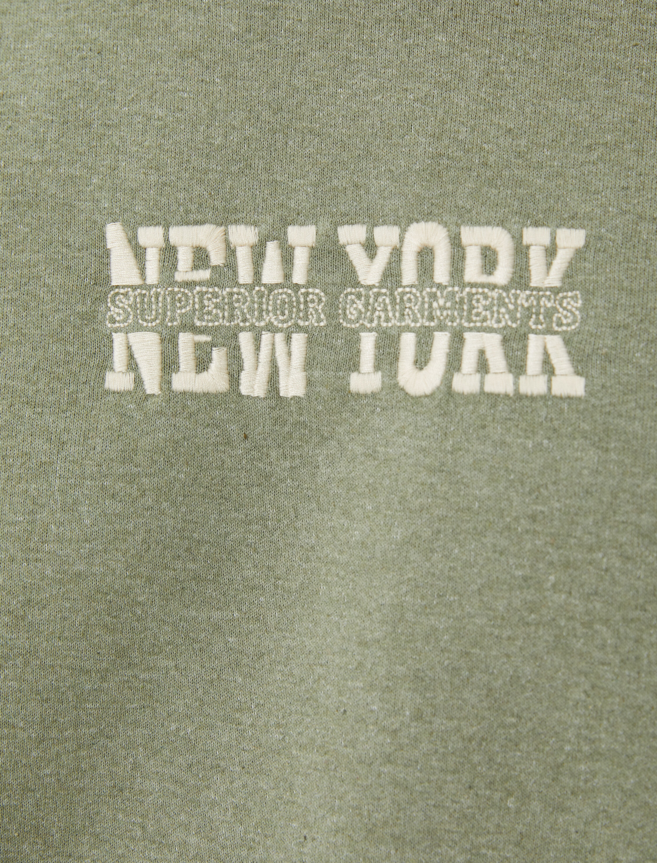   Kolej Sweat Bisiklet Yaka İşleme Detaylı Uzun Kollu Şardonlu