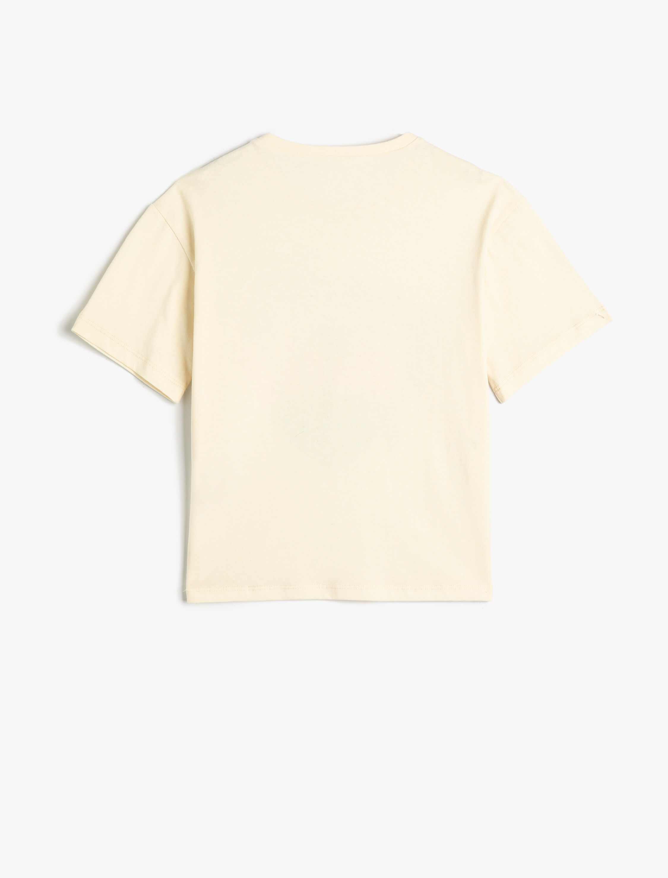  Kız Çocuk Tişört Kısa Kollu Bisiklet Yaka Yunus Baskılı Pamuklu