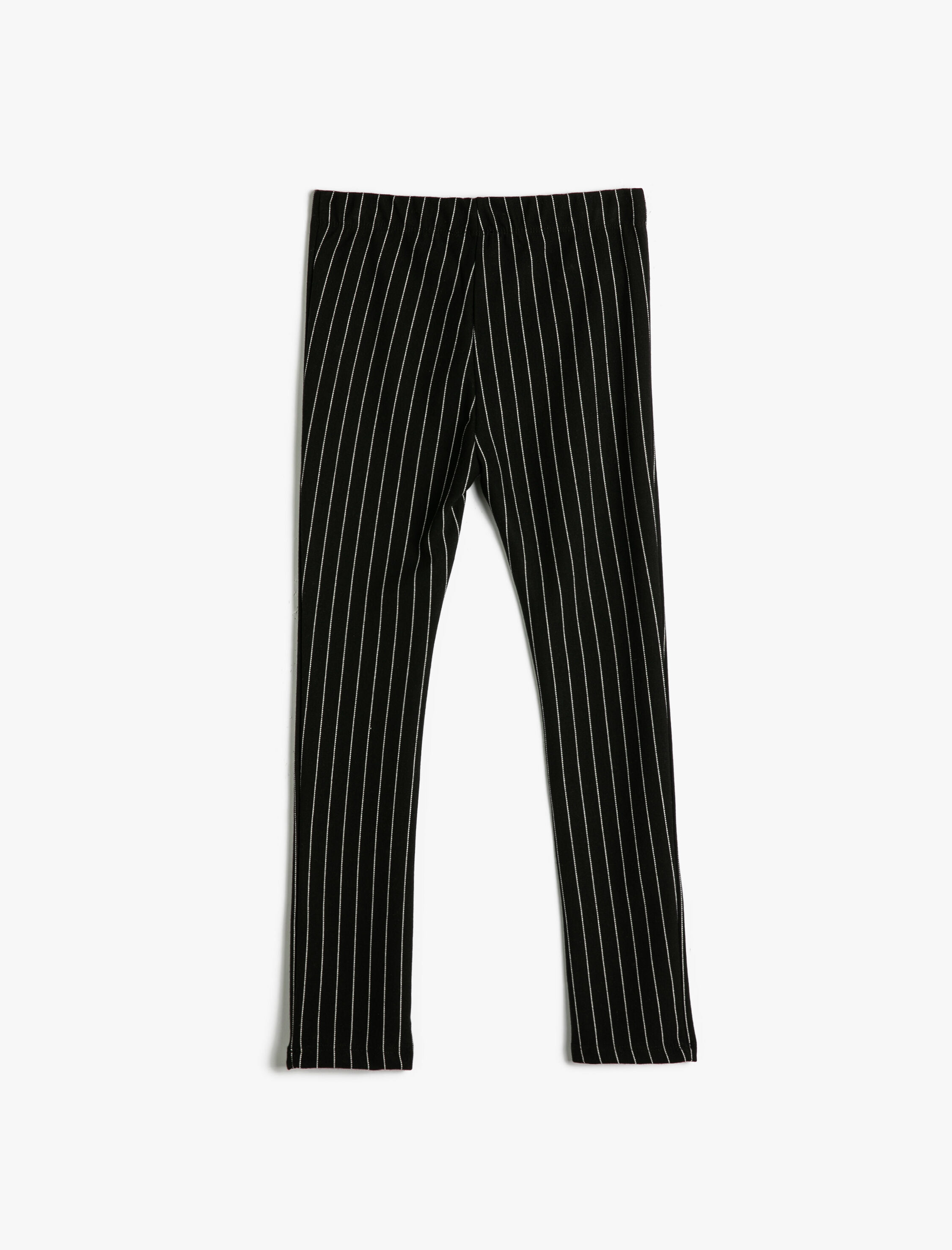  Kız Çocuk Tayt Beli Lastikli Fermuar Detaylı