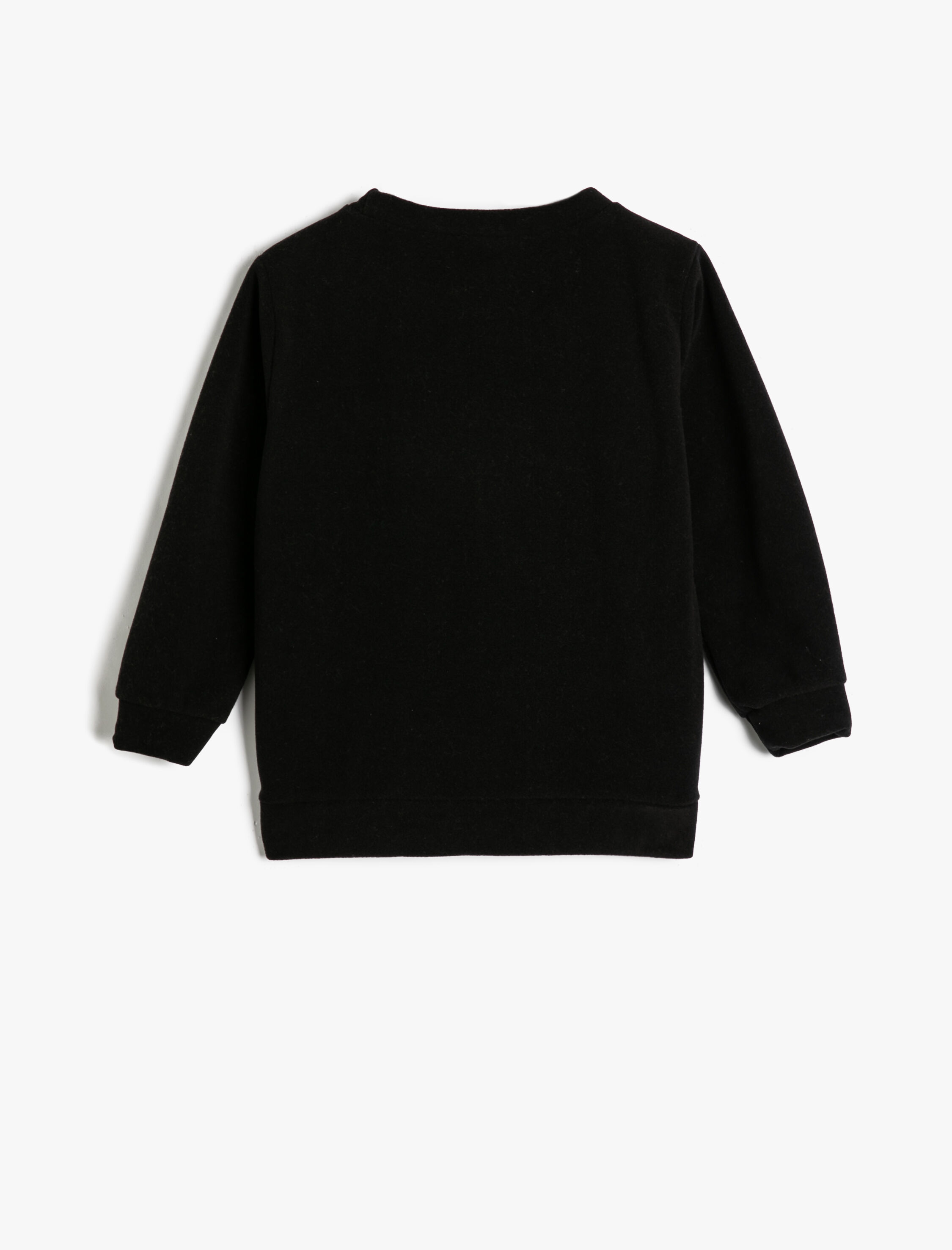  Erkek Çocuk Sweatshirt Cadılar Bayramı Temalı İşlemeli Uzun Kollu Bisiklet Yaka Şardonlu