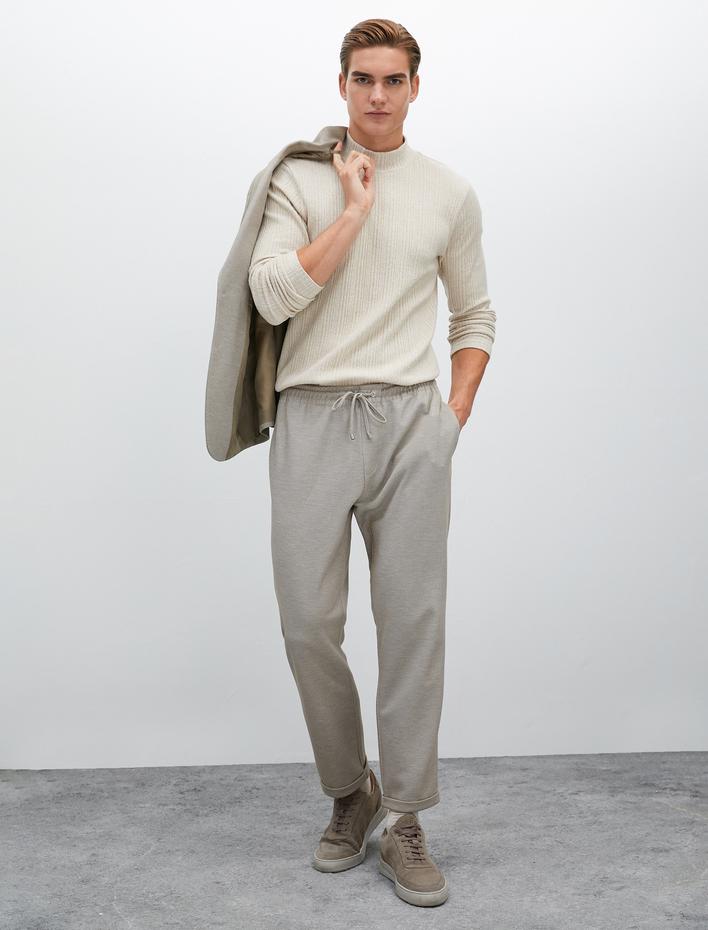  Basic Triko Kazak Yarım Balıkçı Yaka Yumuşak Dokulu