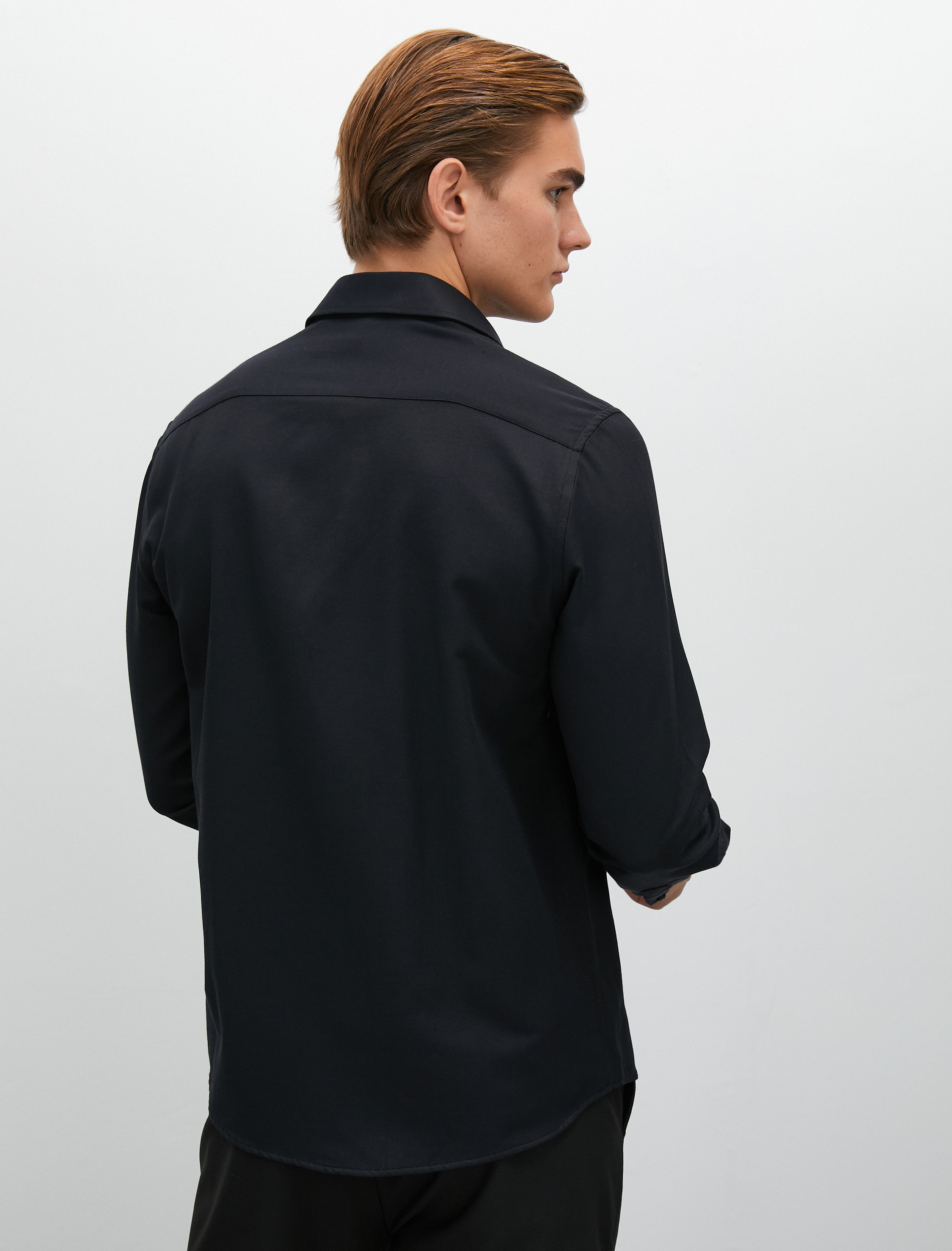 Basic Gömlek Uzun Kollu Klasik Yaka Düğmeli Non Iron