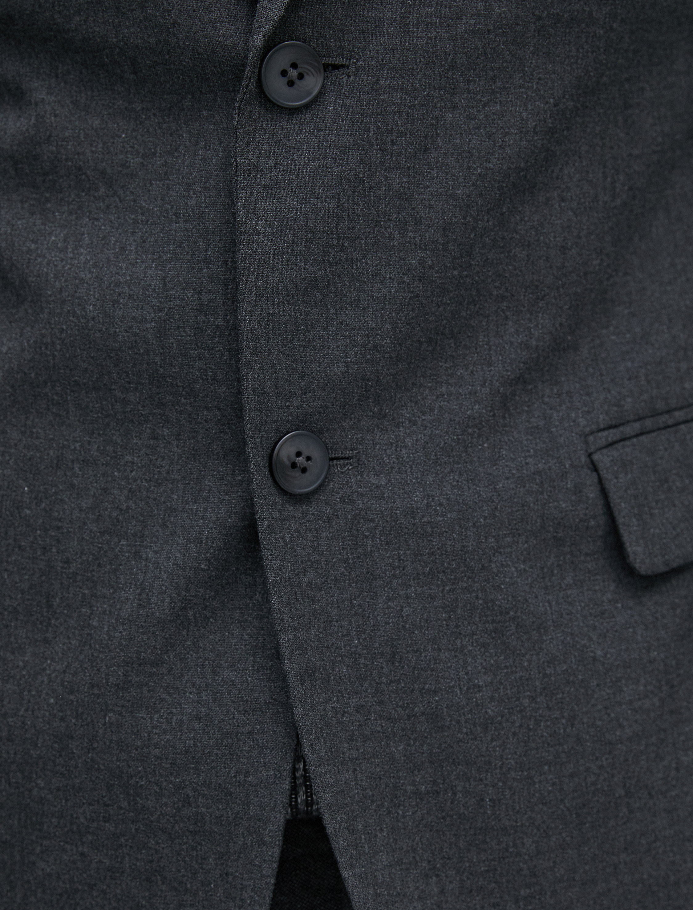   Blazer Ceket Çift Cep Detaylı Düğmeli