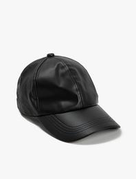 Cap Şapka Suni Deri