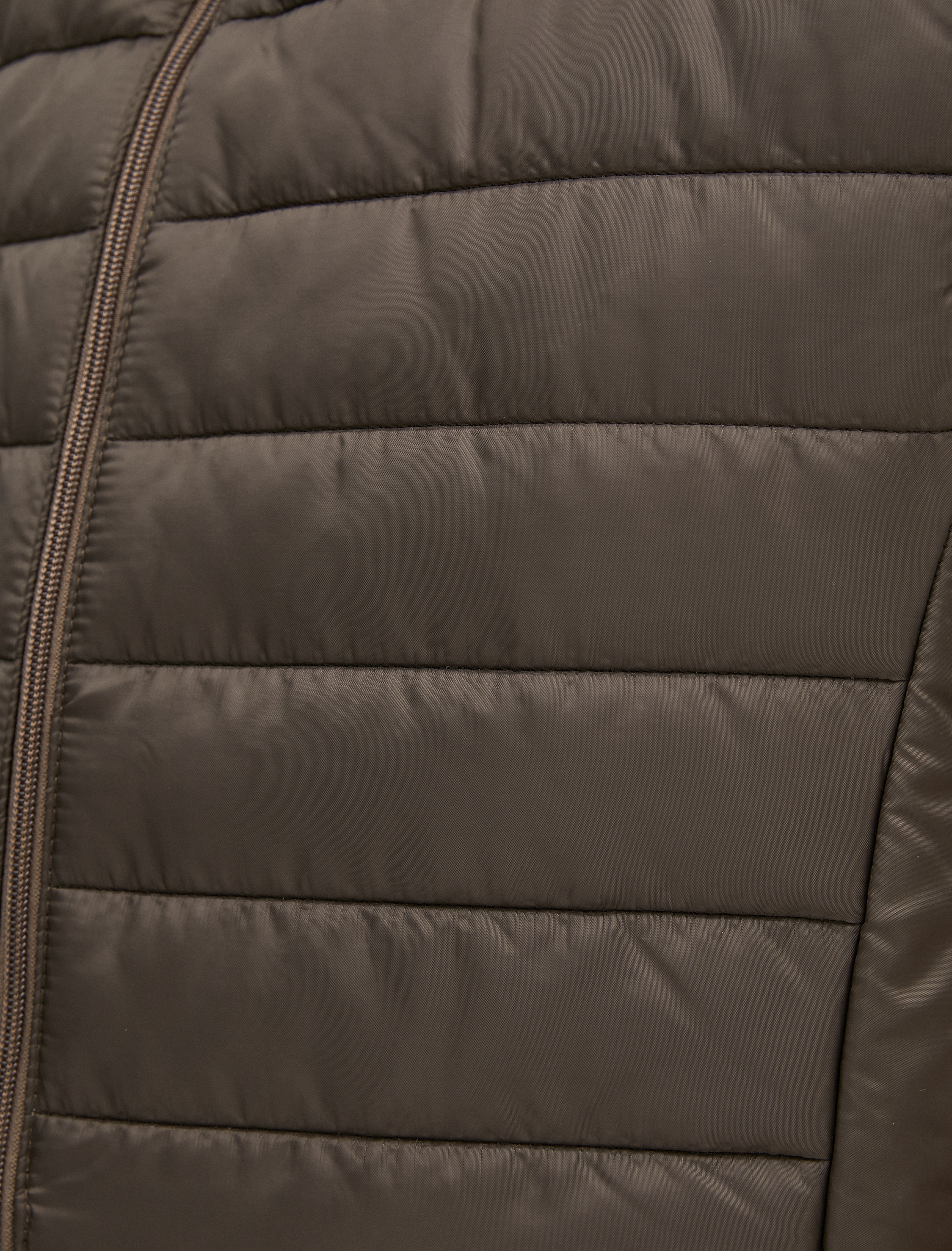   Şişme Yelek Dik Yaka Cep Detaylı Fermuarlı