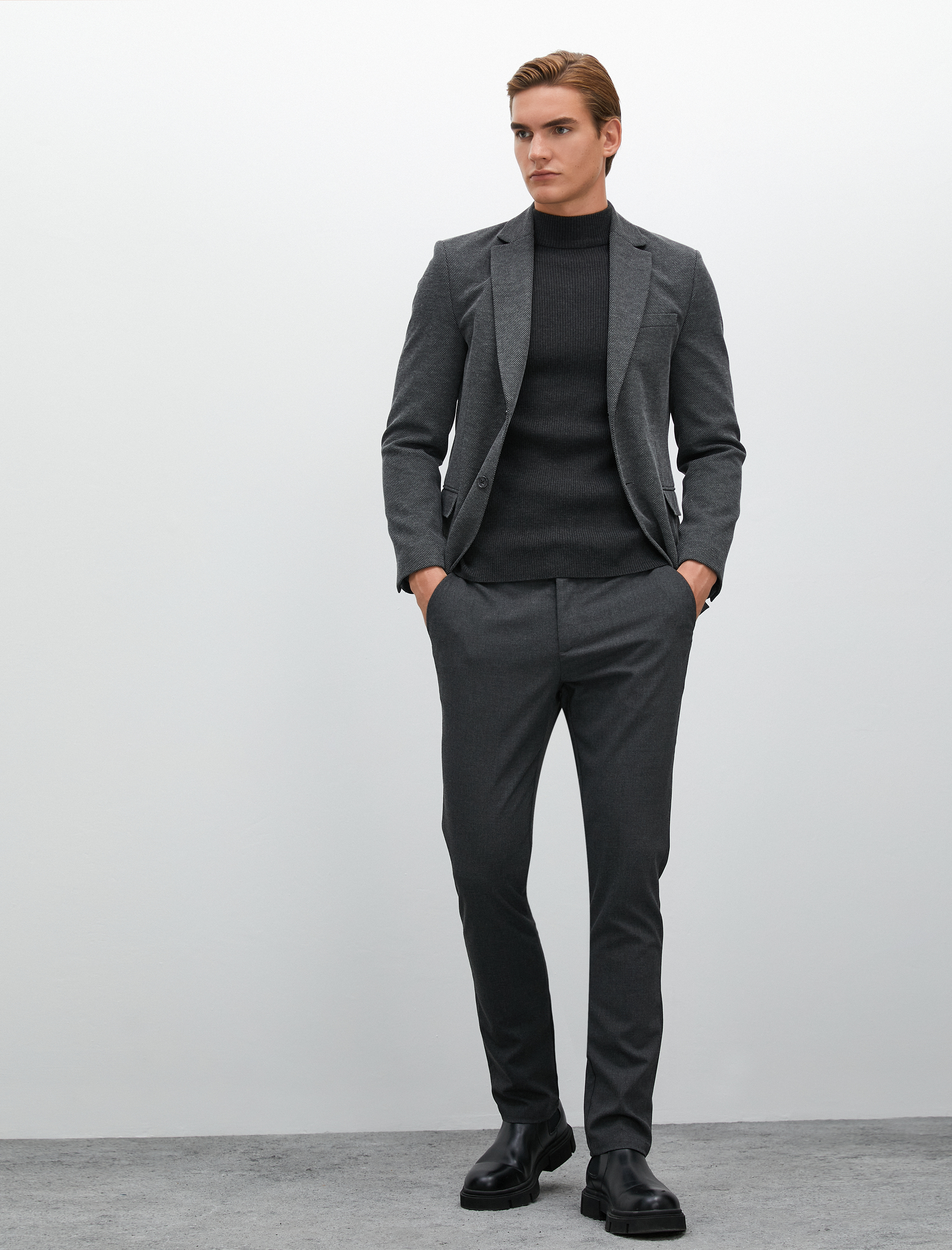   Klasik Pantolon Slim Fit Cep Detaylı Düğmeli