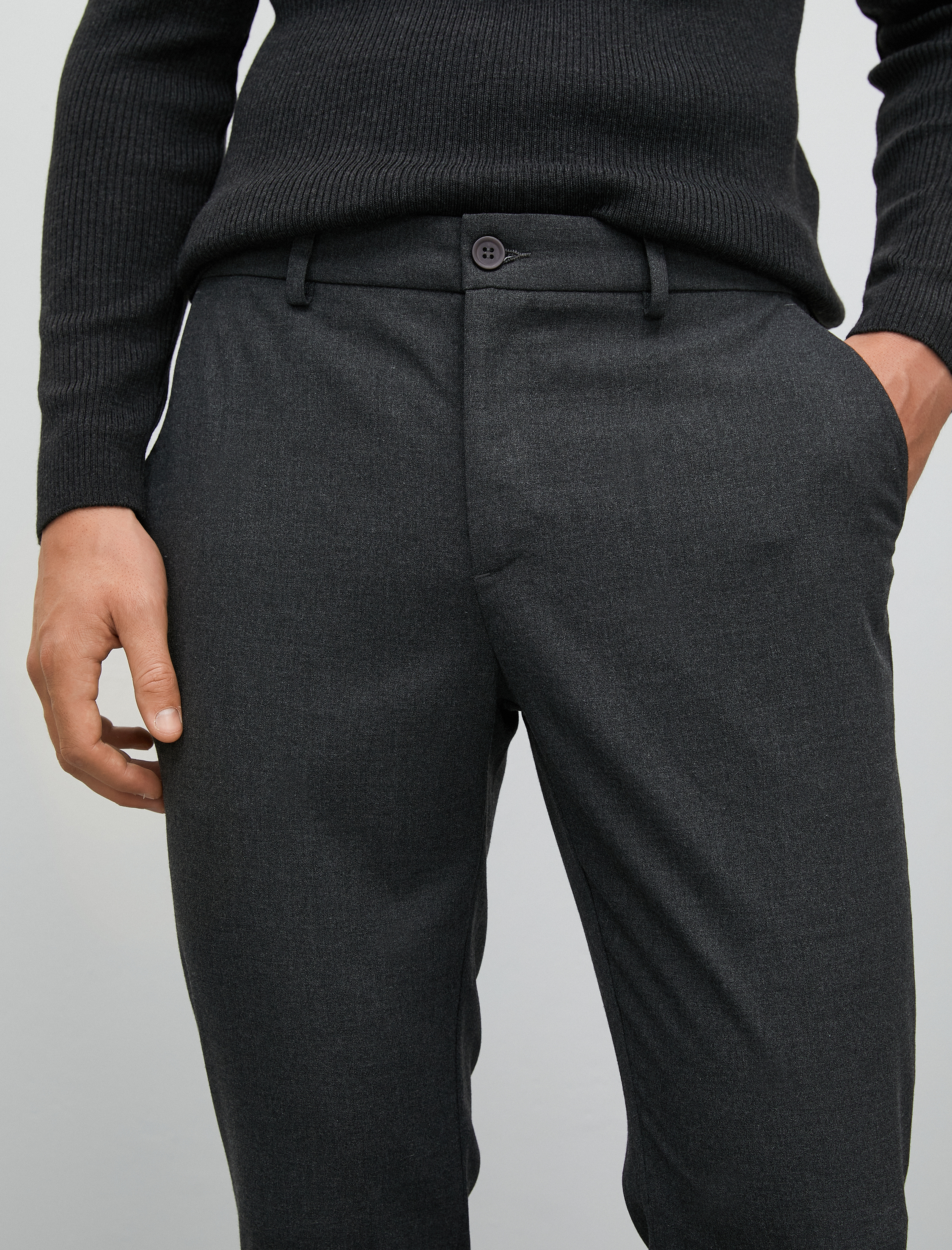   Klasik Pantolon Slim Fit Cep Detaylı Düğmeli