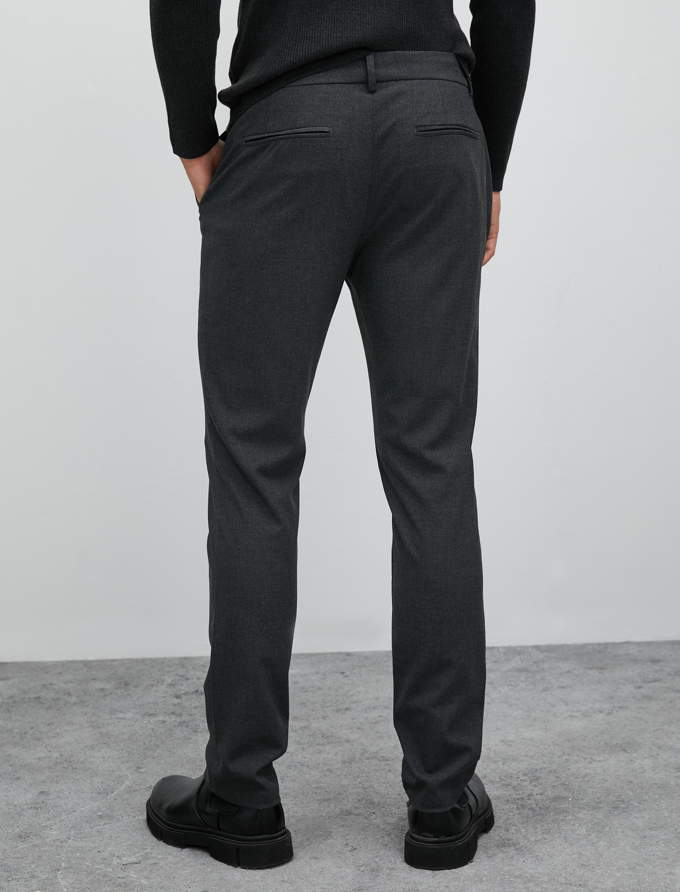   Klasik Pantolon Slim Fit Cep Detaylı Düğmeli