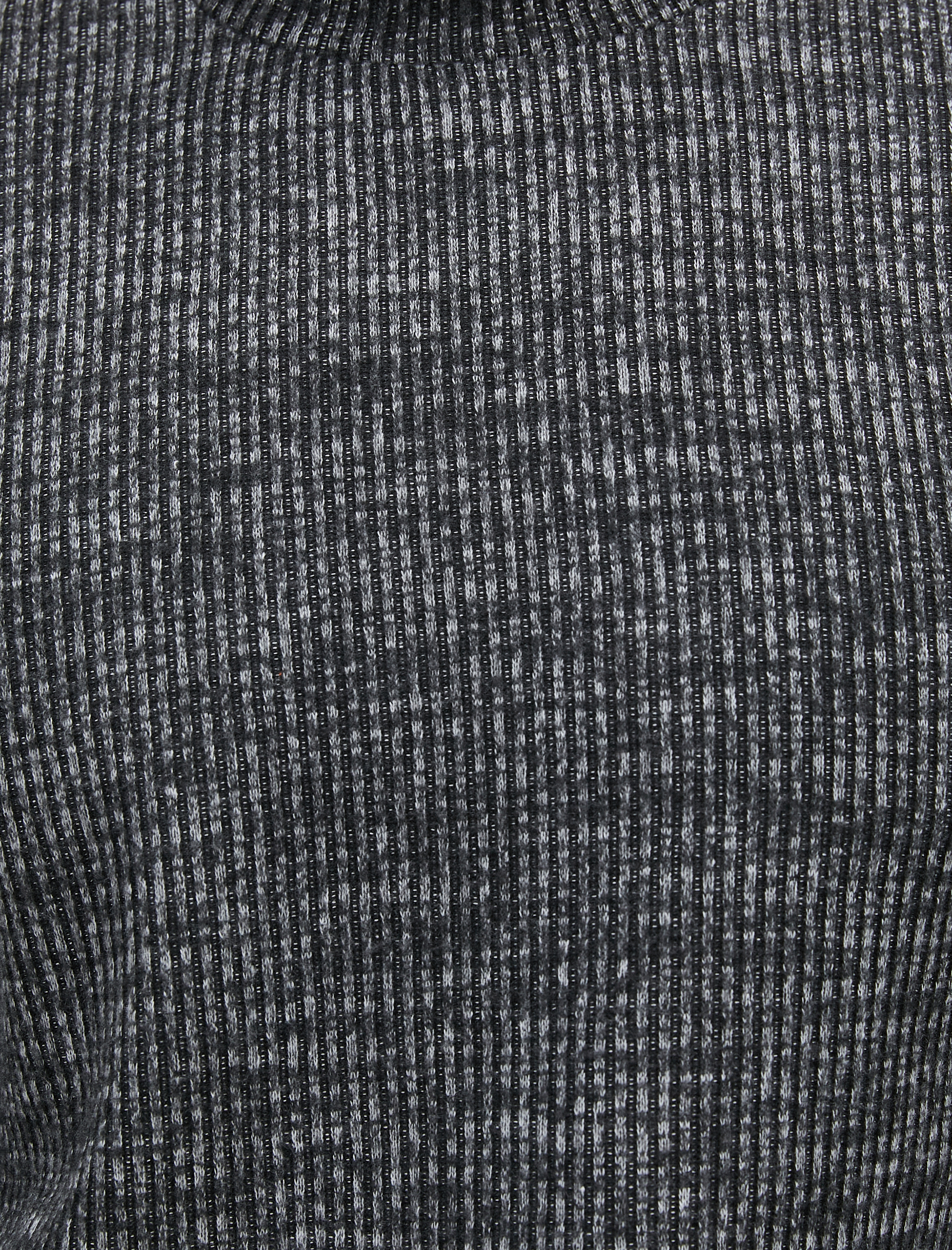   Kırçıllı Kazak Yarım Balıkçı Yaka Uzun Kollu Yumuşak Dokulu