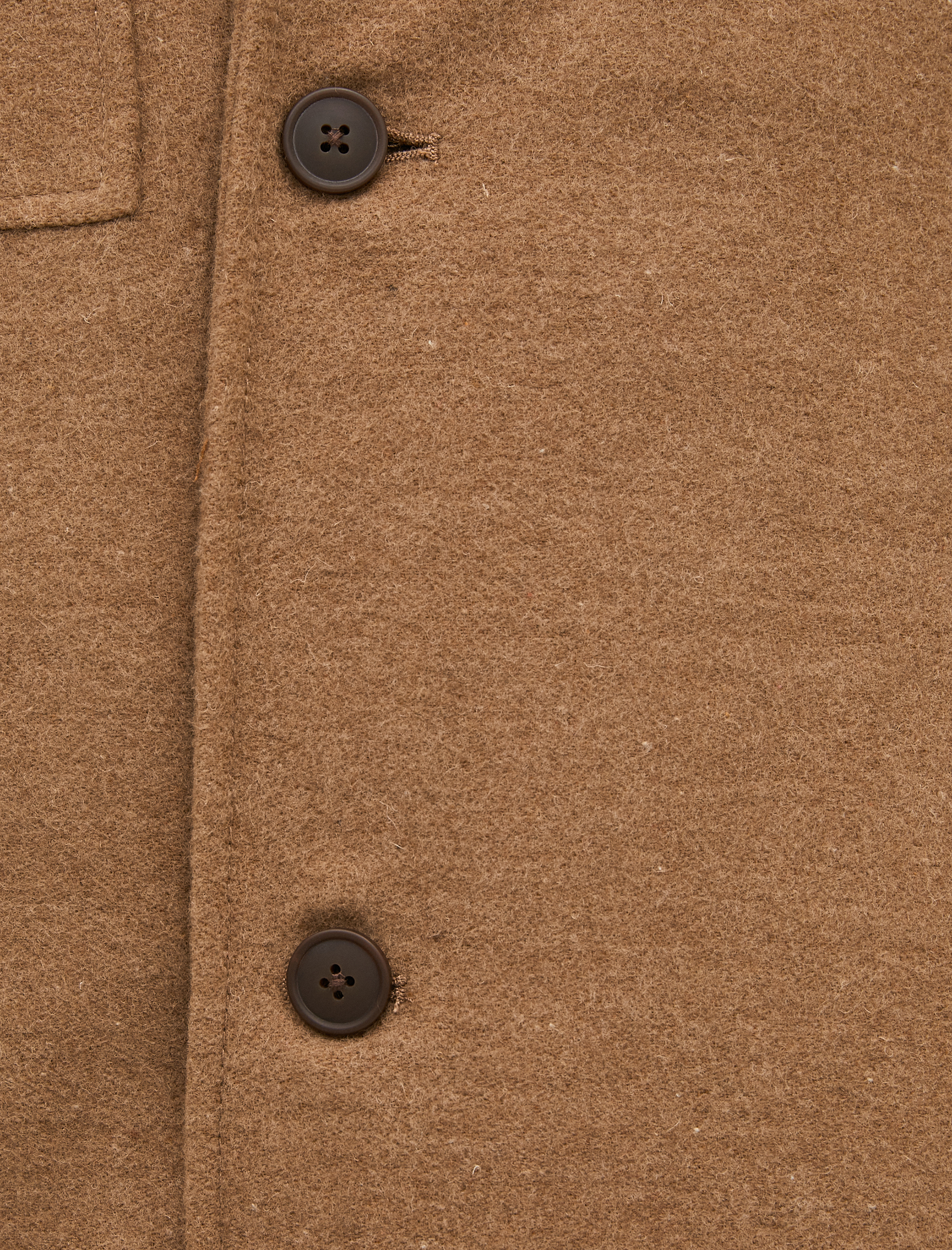   Uzun Kaban Kaşe Düğme Detaylı Cepli Klasik Yaka