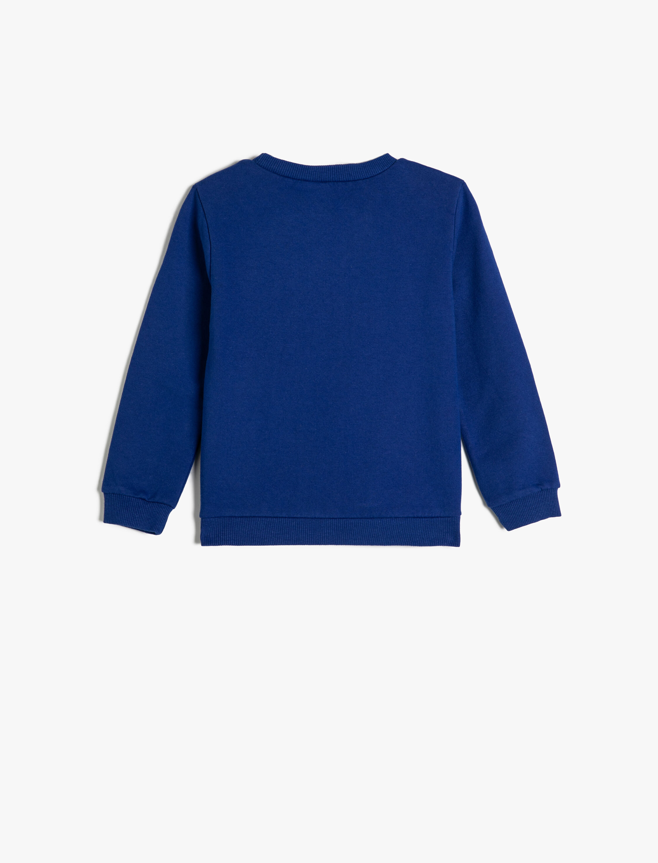  Erkek Bebek Sweatshirt Dinozor Baskılı Bisiklet Yaka Uzun Kollu Şardonlu Pamuklu