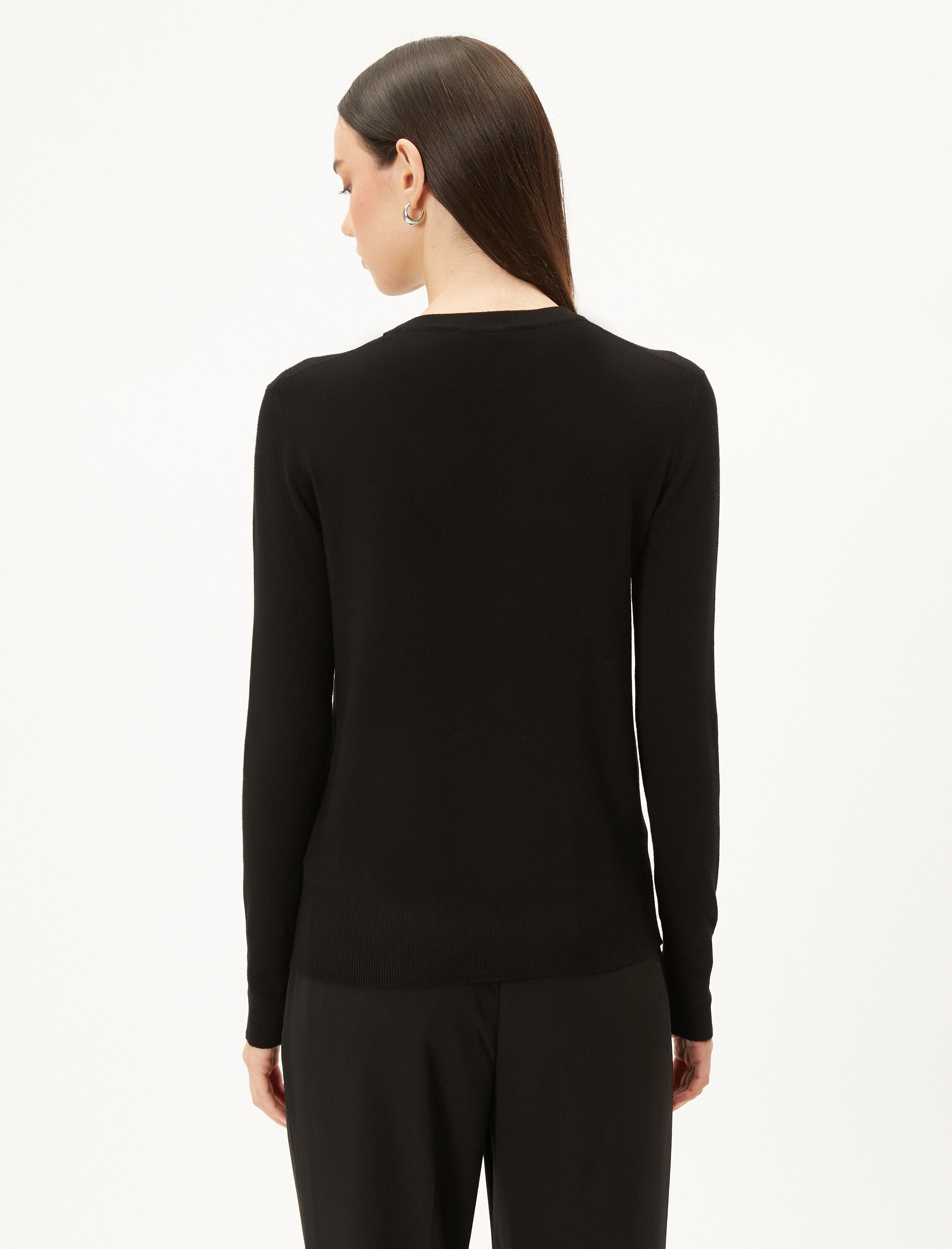   Triko Kazak Bisiklet Yaka Kolları Düğmeli Regular Fit