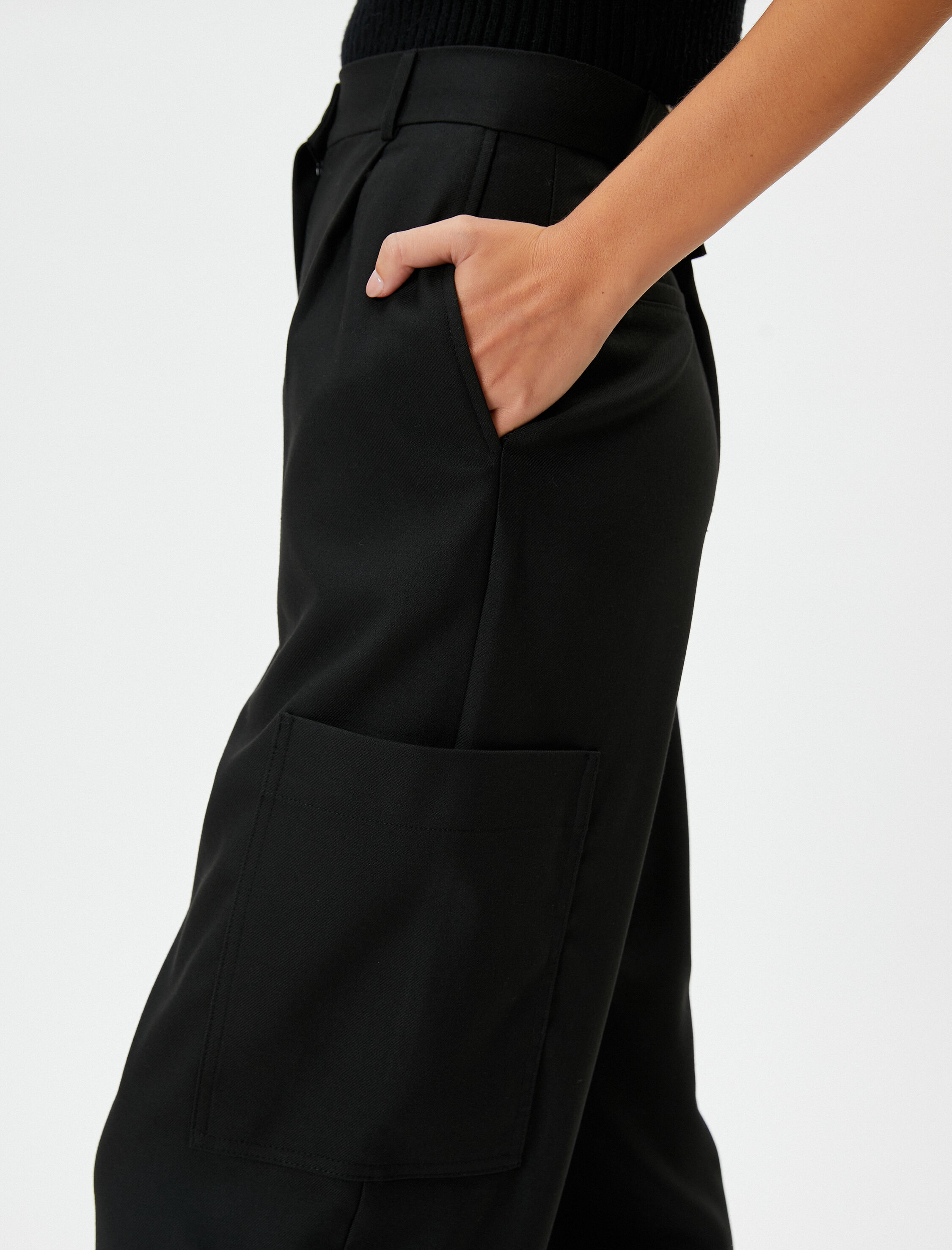   Kargo Pantolon Cep Detaylı Normal Bel Rahat Kesim