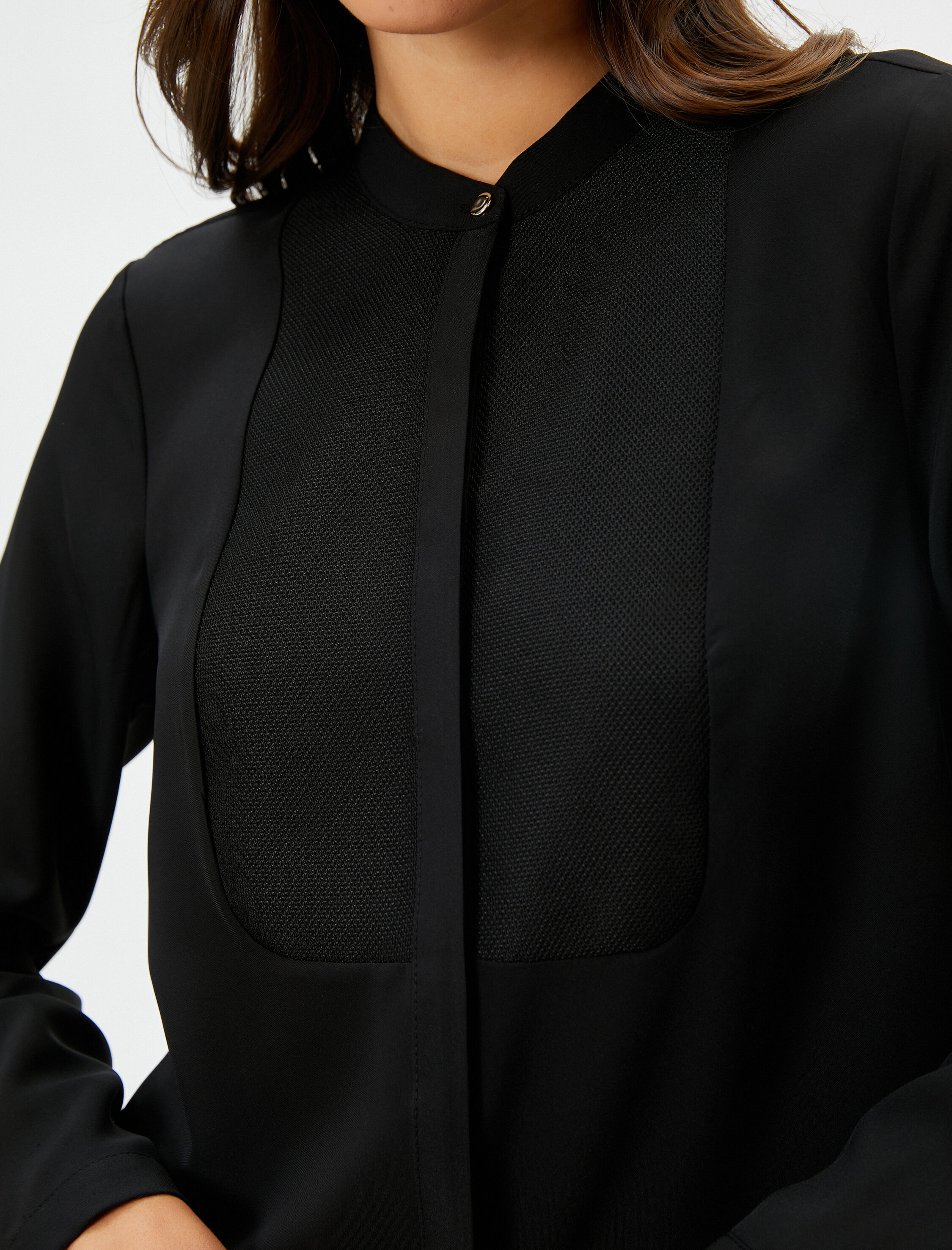   Hakim Yaka Gömlek Uzun Kollu Robalı