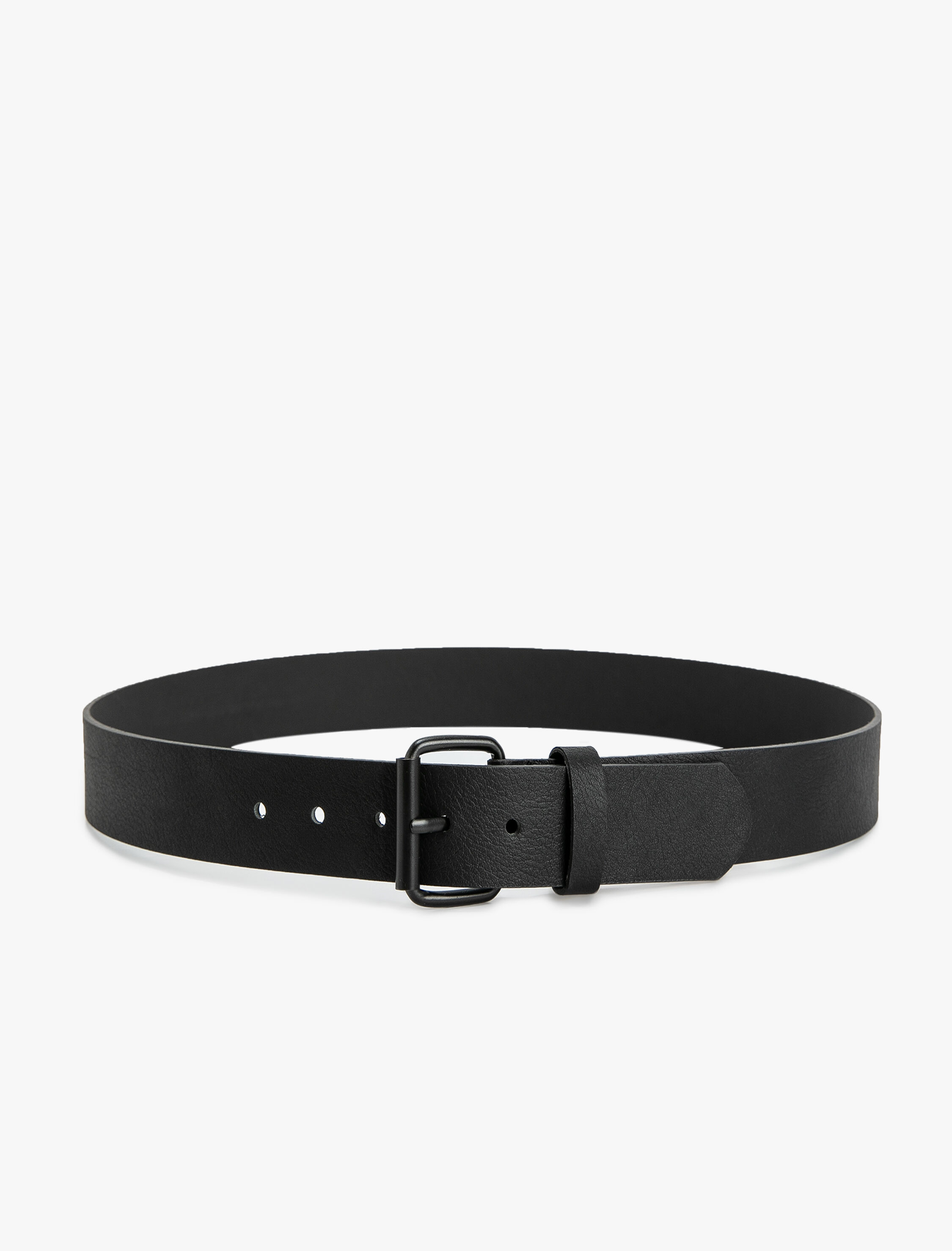  Erkek Kemer Deri Görünümlü Metal Toka Detaylı