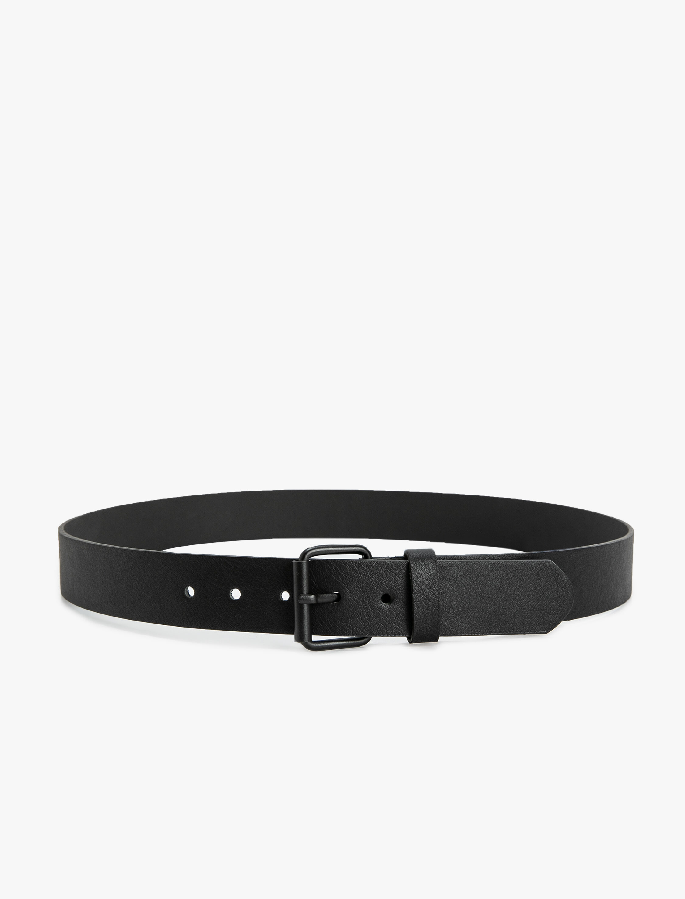  Erkek Kemer Deri Görünümlü Metal Toka Detaylı