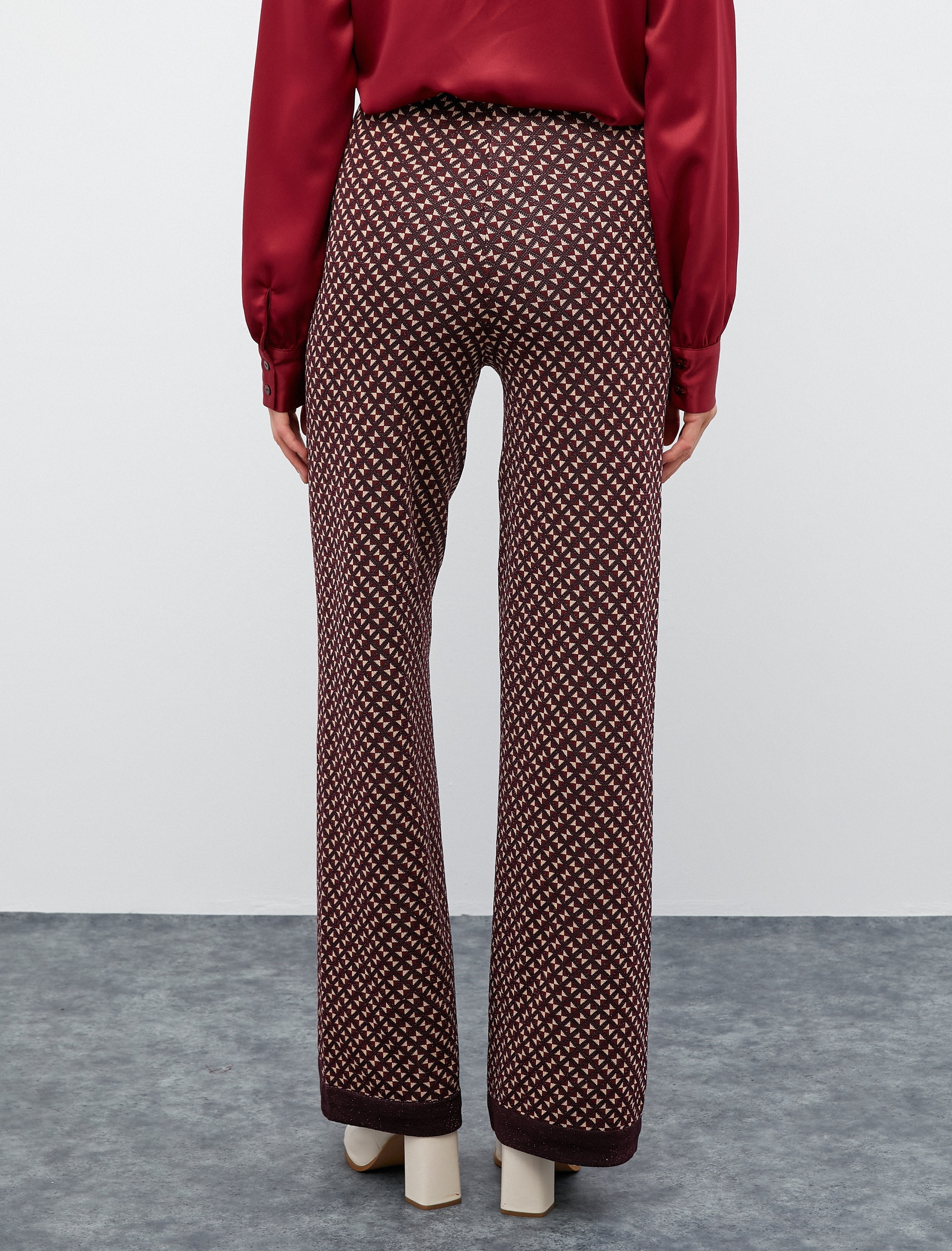   Melis Ağazat X Koton - Bol Paça Triko Pantolon