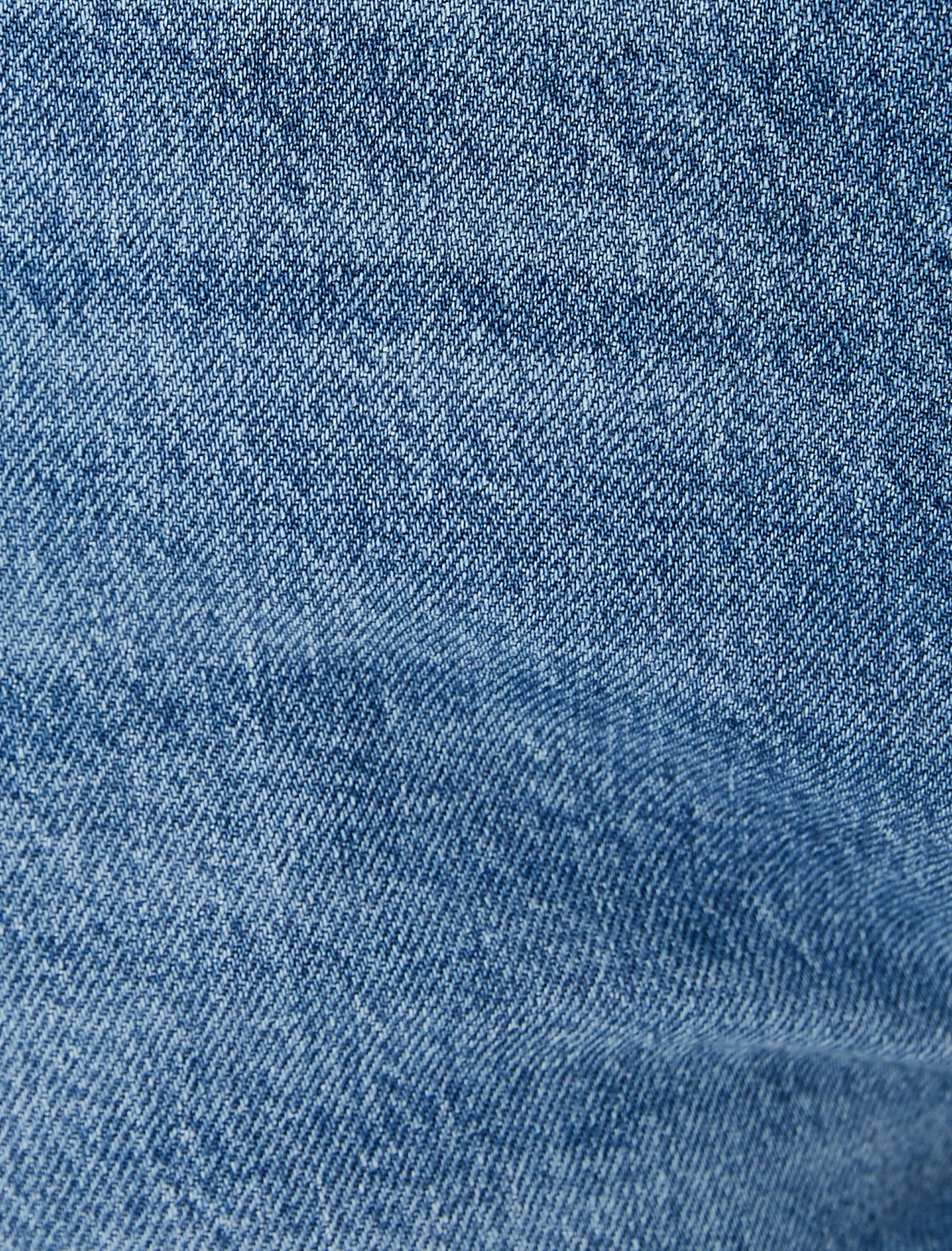   Yüksek Bel Yırtık Straight Jean Kot Pantolon Düz Paça  - Eve Jean