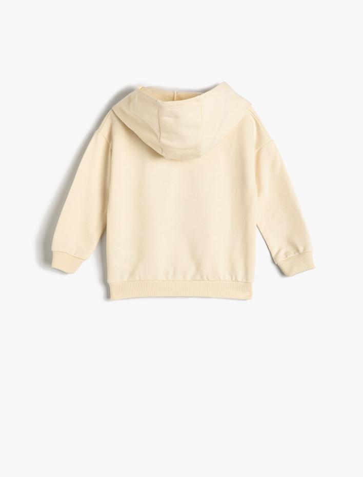 Erkek Bebek Spiderman Kapşonlu Sweatshirt Lisanslı Uzun Kollu Pamuklu