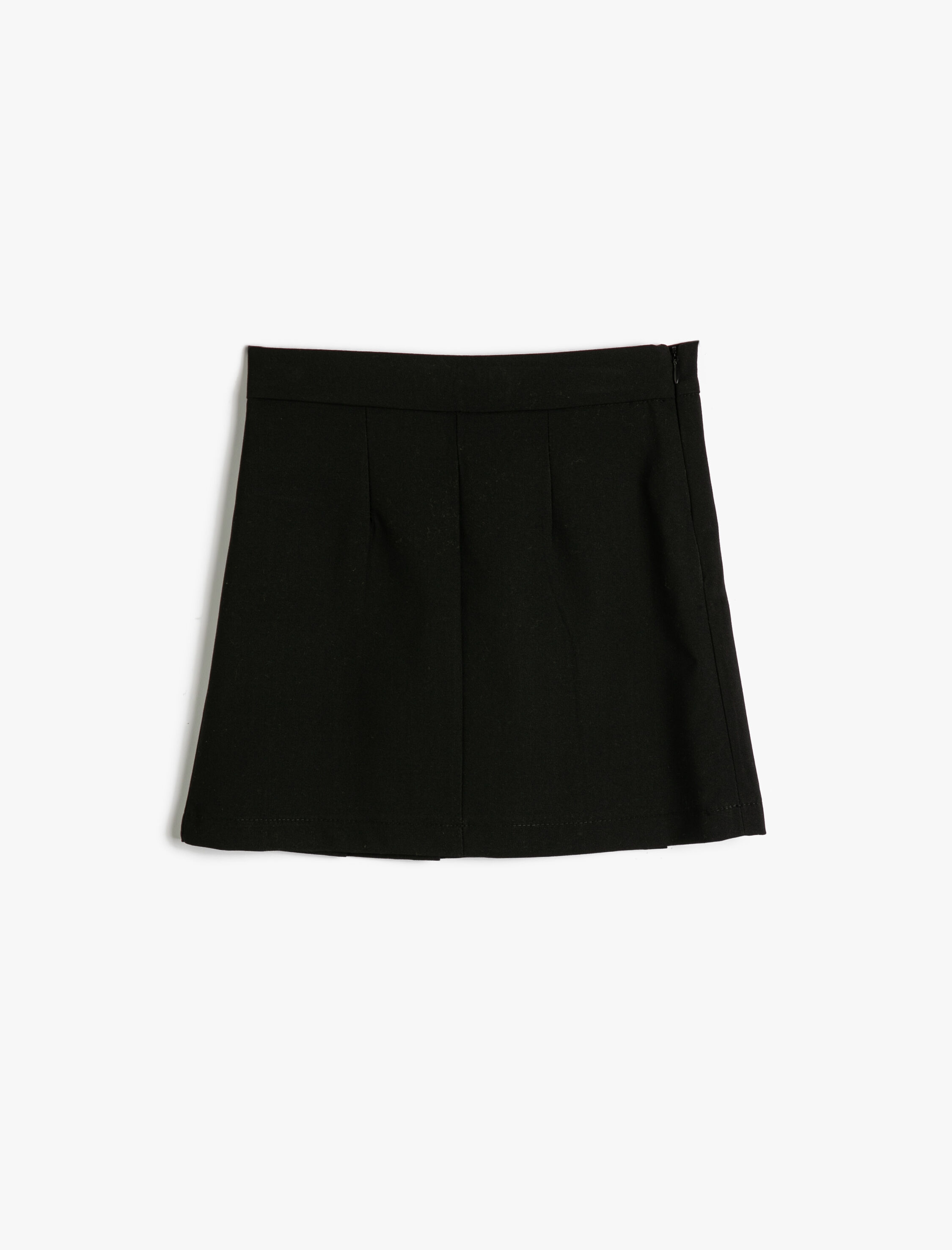  Kız Çocuk Pileli Etek Kemer Detaylı A Kesim