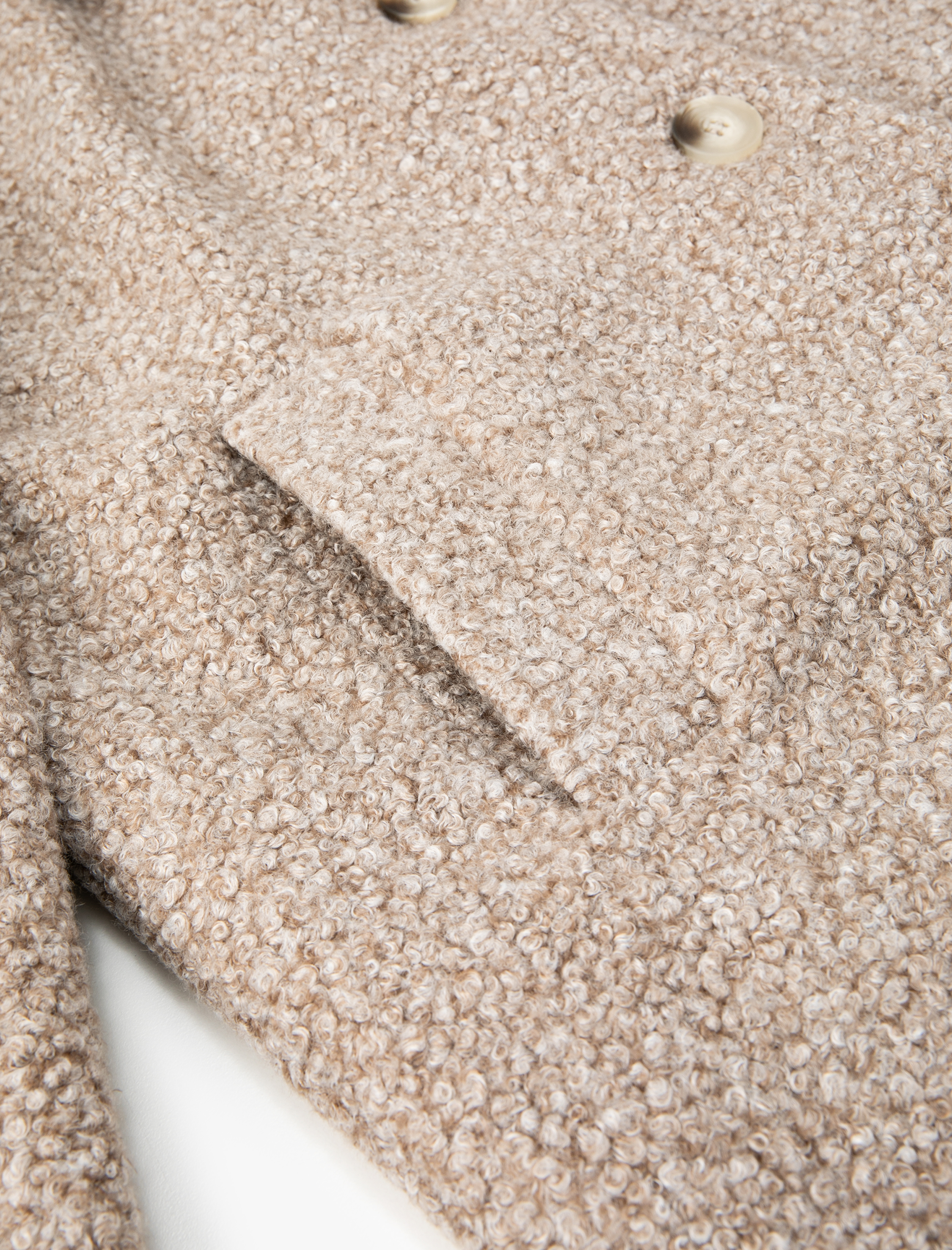   Oversize Buklet Kaban Düğmeli Cep Detaylı