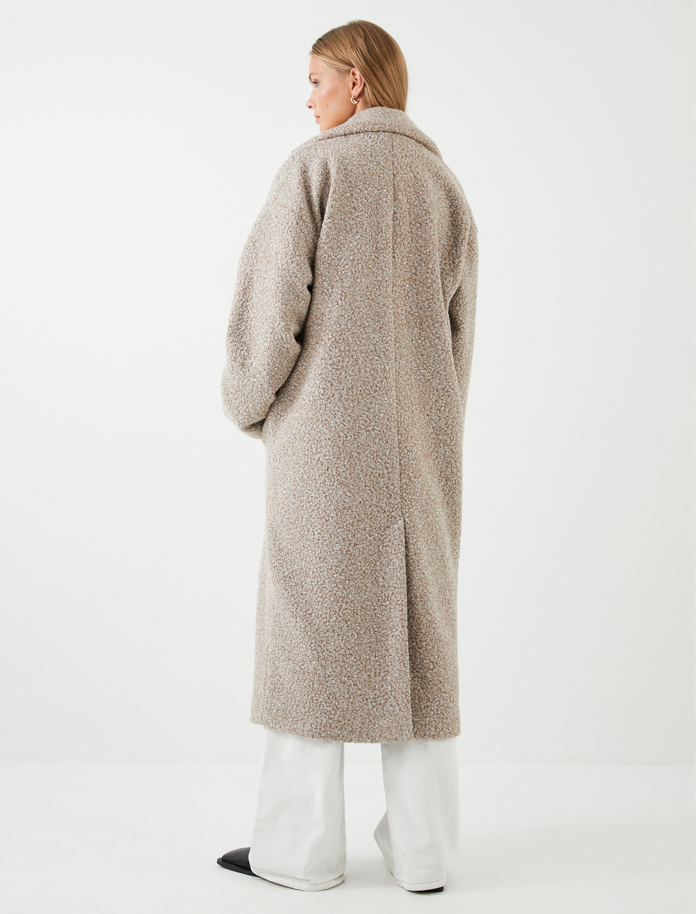   Oversize Buklet Kaban Düğmeli Cep Detaylı