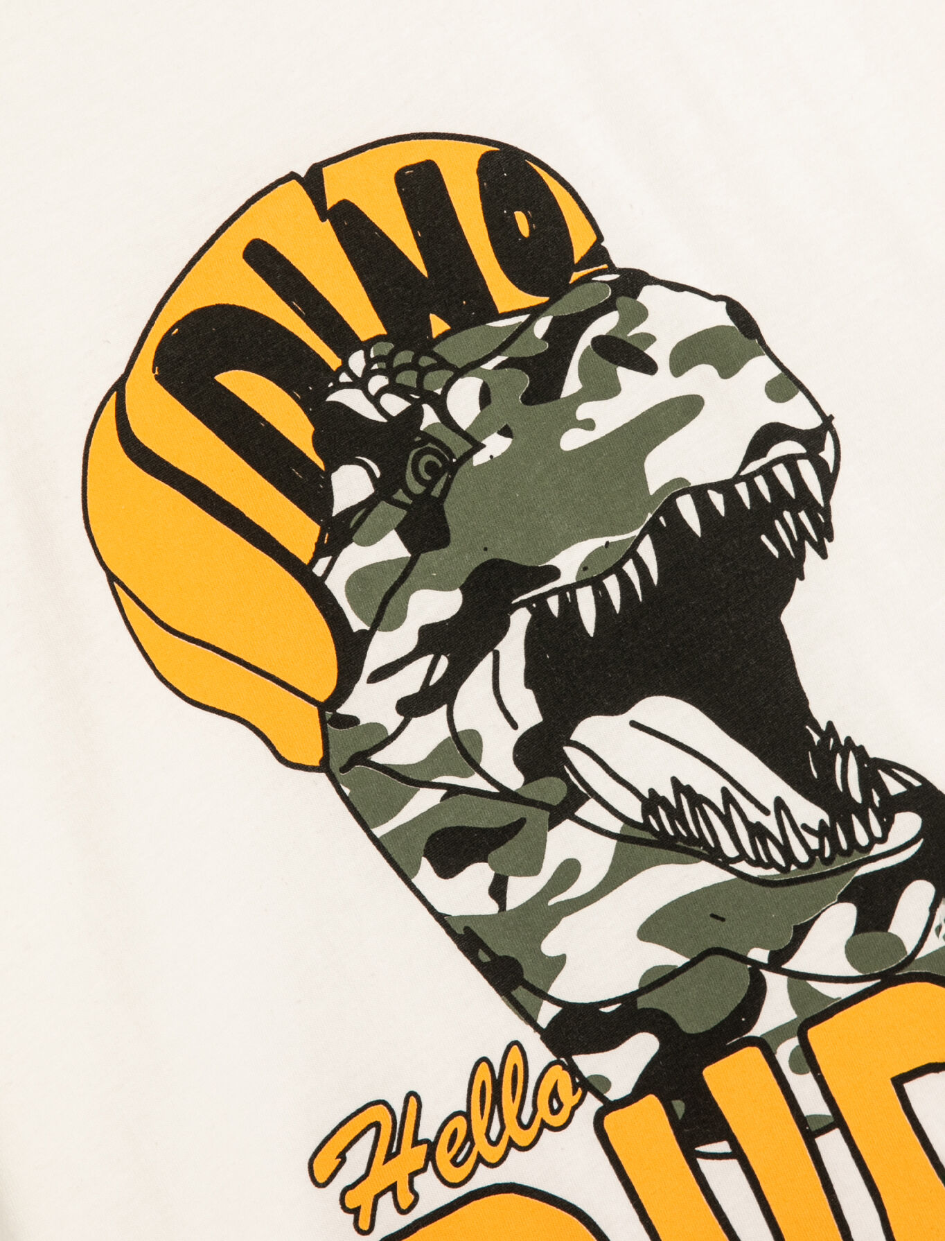  Erkek Çocuk Tişört Kısa Kollu Dinozor Baskılı Bisiklet Yaka Pamuklu