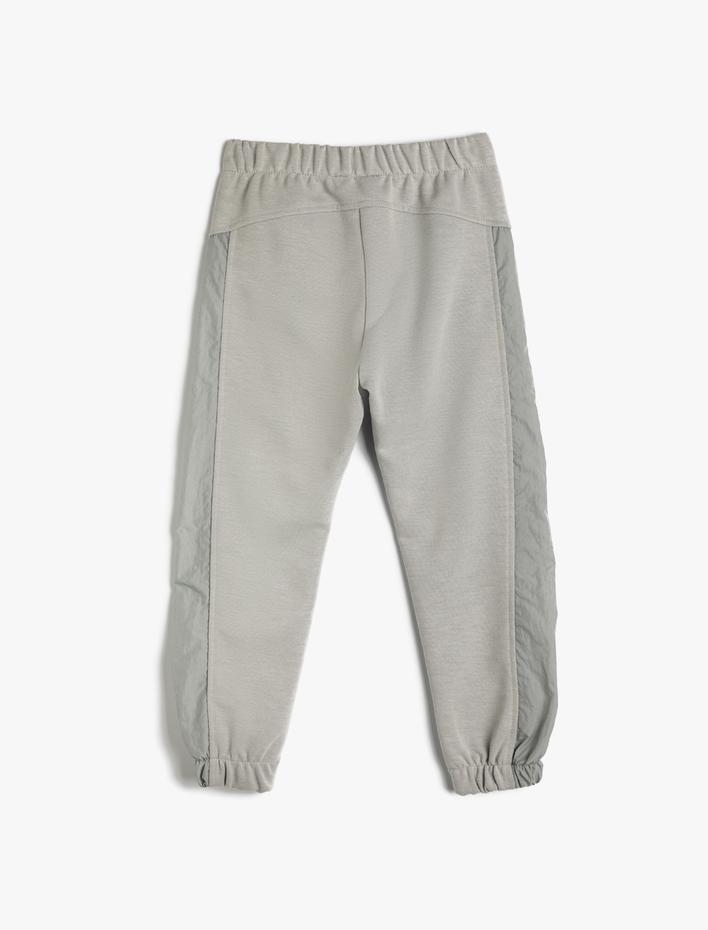 Kız Çocuk Basic Jogger Eşofman Altı Beli Bağlamalı Paraşüt Kumaş Detaylı