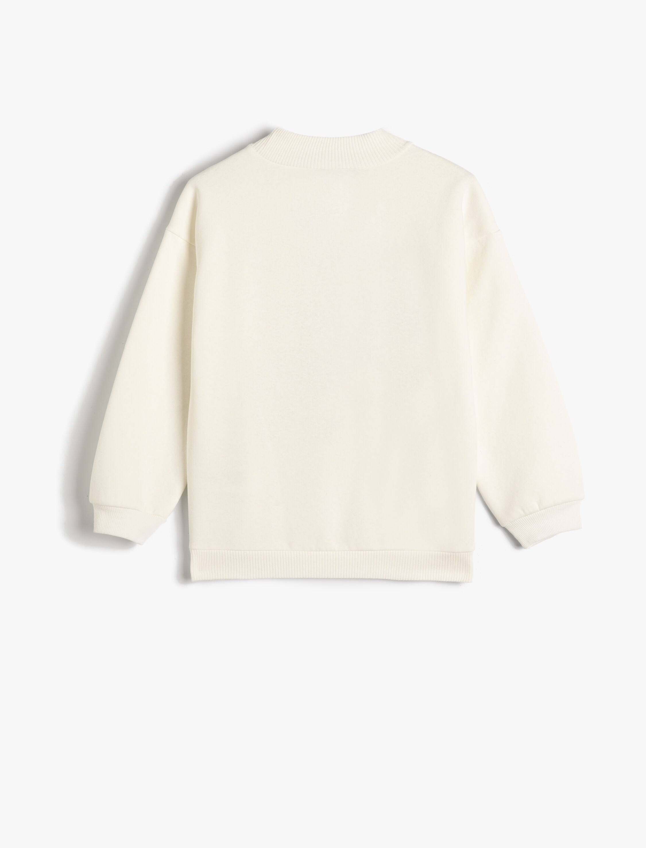  Kız Çocuk Minnie Mouse ve Mickey Mouse Sweatshirt Lisanslı Uzun Kollu Bisiklet Yaka Şardonlu