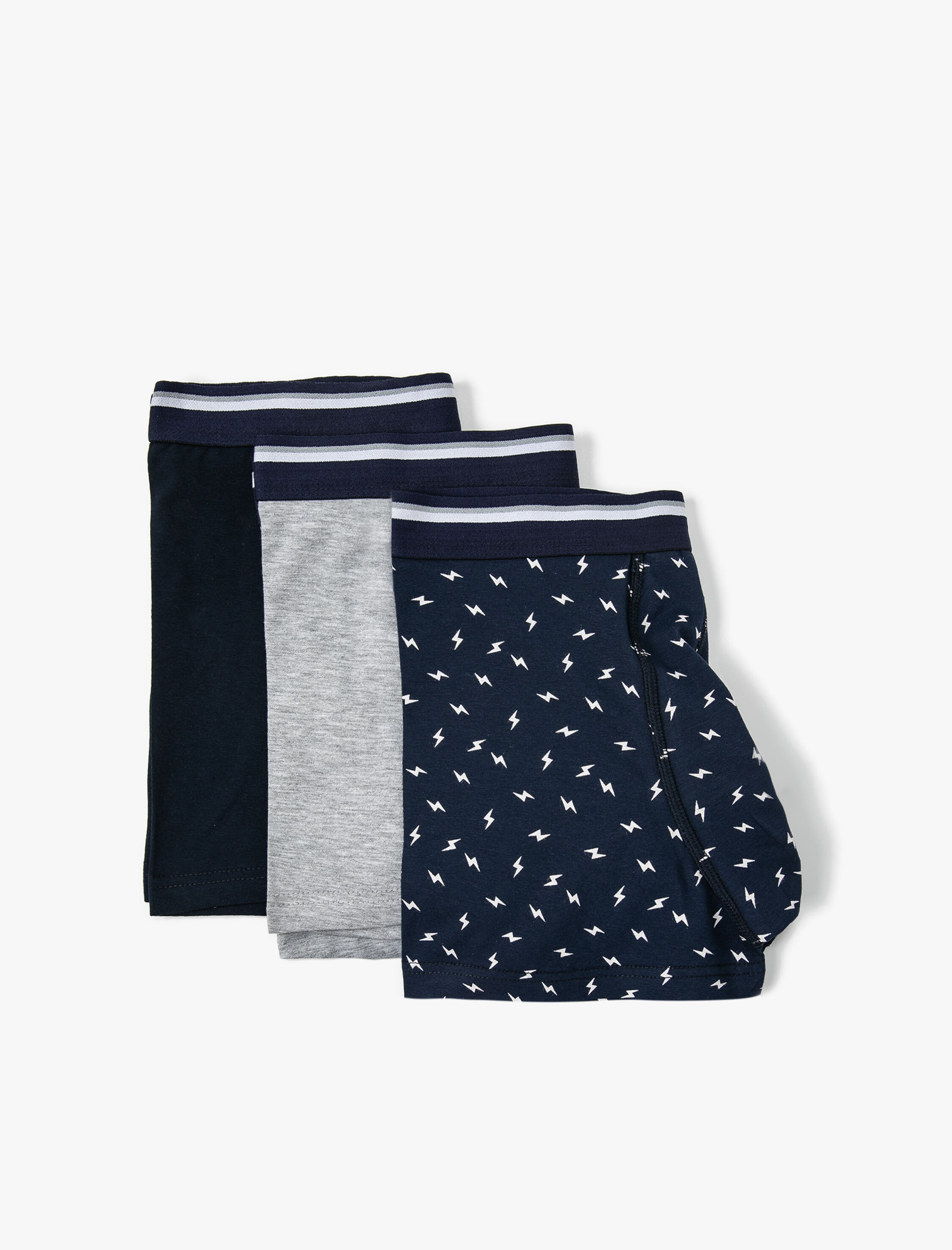   3'lü Boxer Seti Uzay Temalı Baskılı Çok Renkli