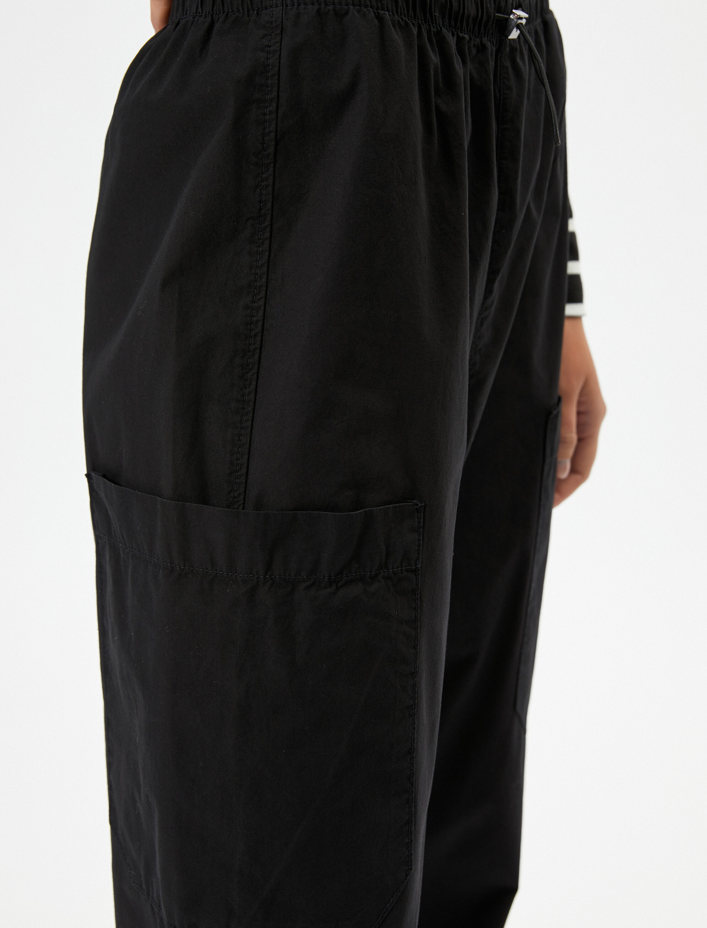   Paraşüt Pantolon Cep Detaylı Lastikli Stoperli Pamuklu