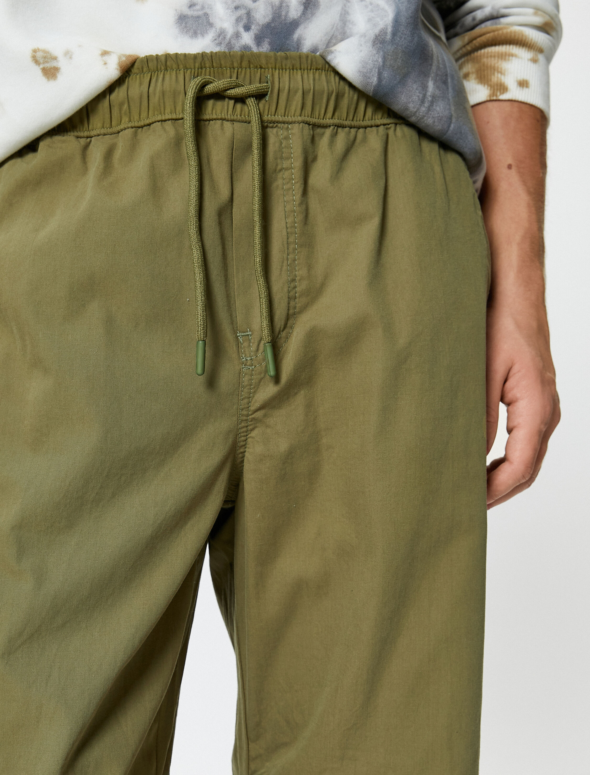   Oversize Paraşüt Bol Pantolon Beli Bağcıklı Cepli