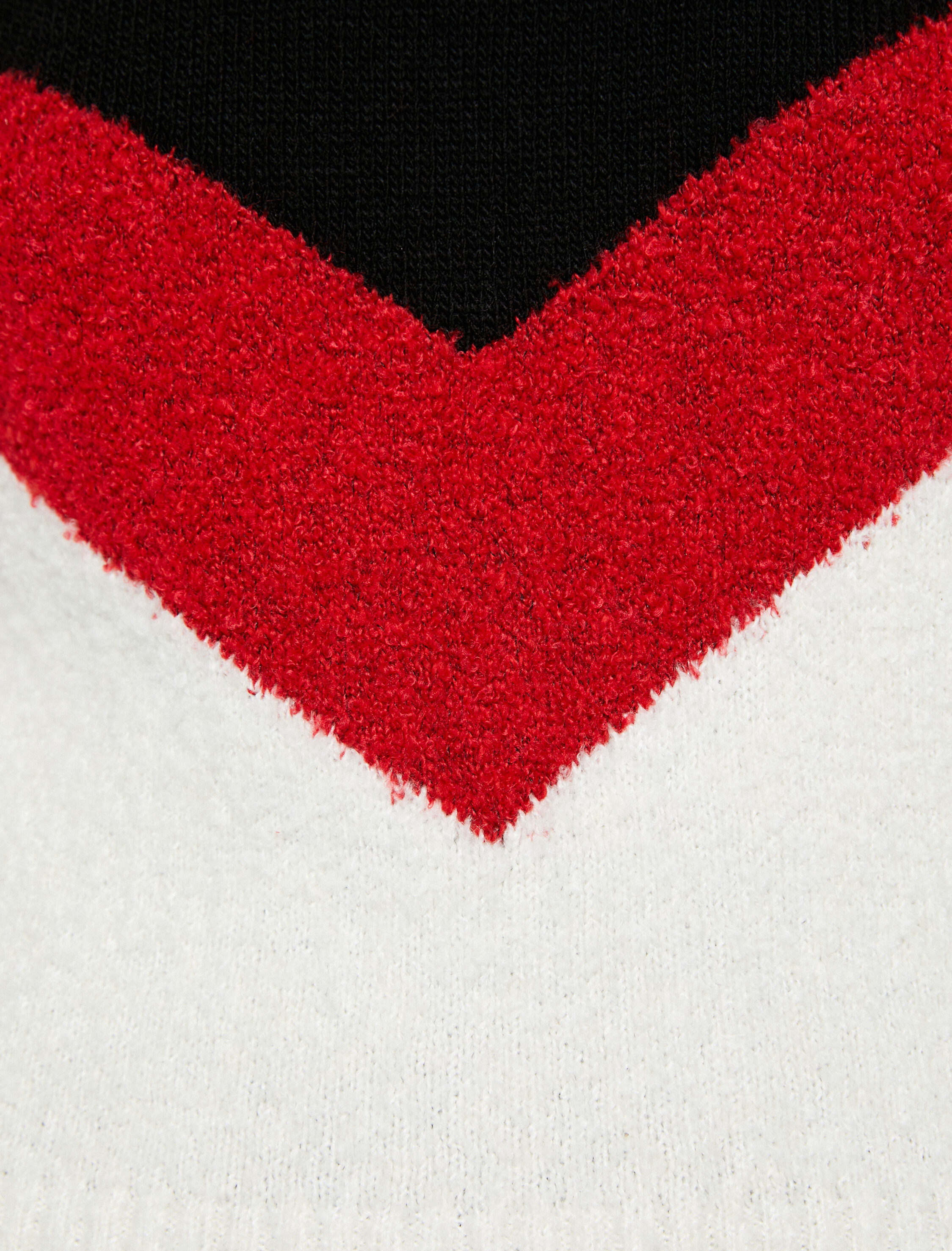   Yarım Balıkçı Yaka Kazak Örgü Renk Bloklu