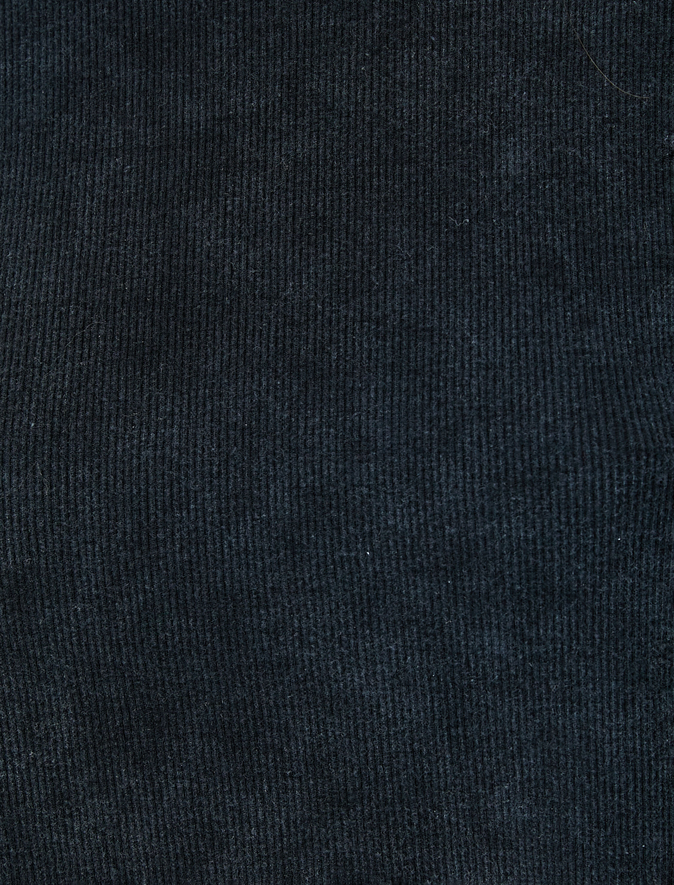   Uzun Kollu Tişört Bisiklet Yaka Fitilli Pamuklu