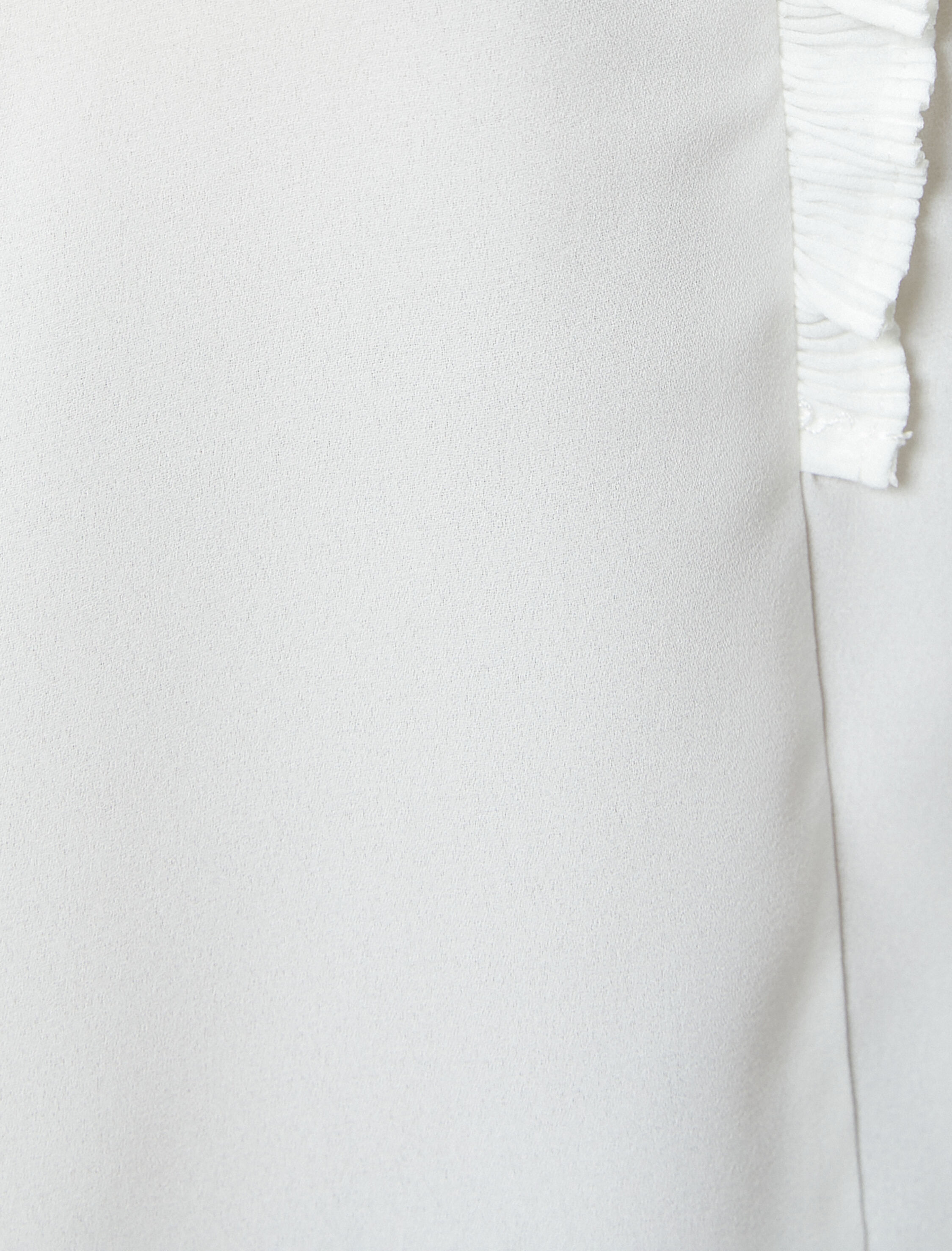   Şifon Gömlek Balon Kollu Fırfırlı Düğmeli Regular Fit