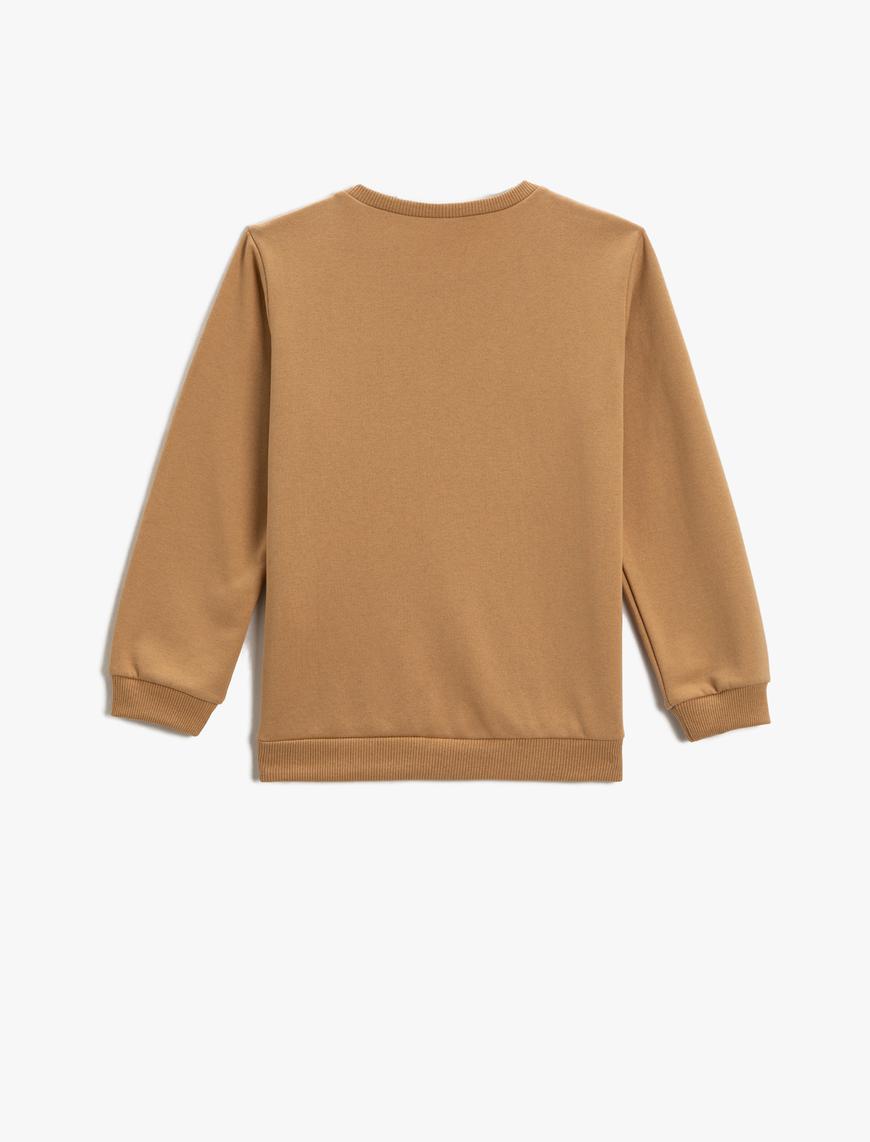  Erkek Çocuk Dinozor Baskılı Sweatshirt