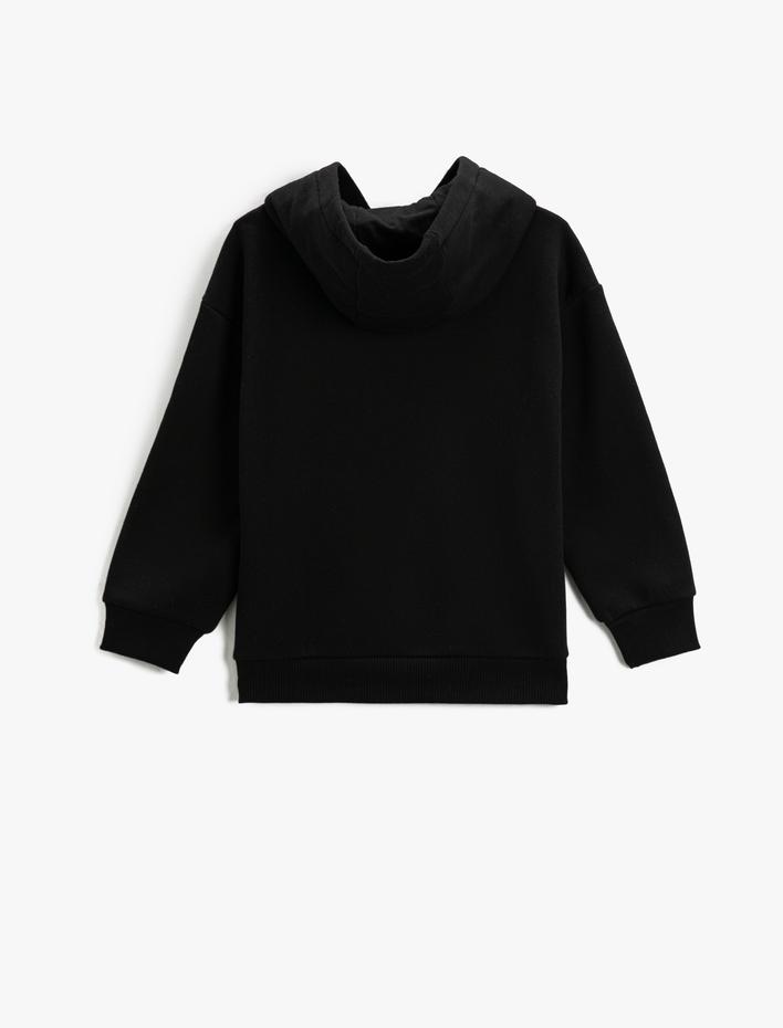 Erkek Çocuk Basic Kapüşonlu Sweat Kanguru Cepli Şardonlu