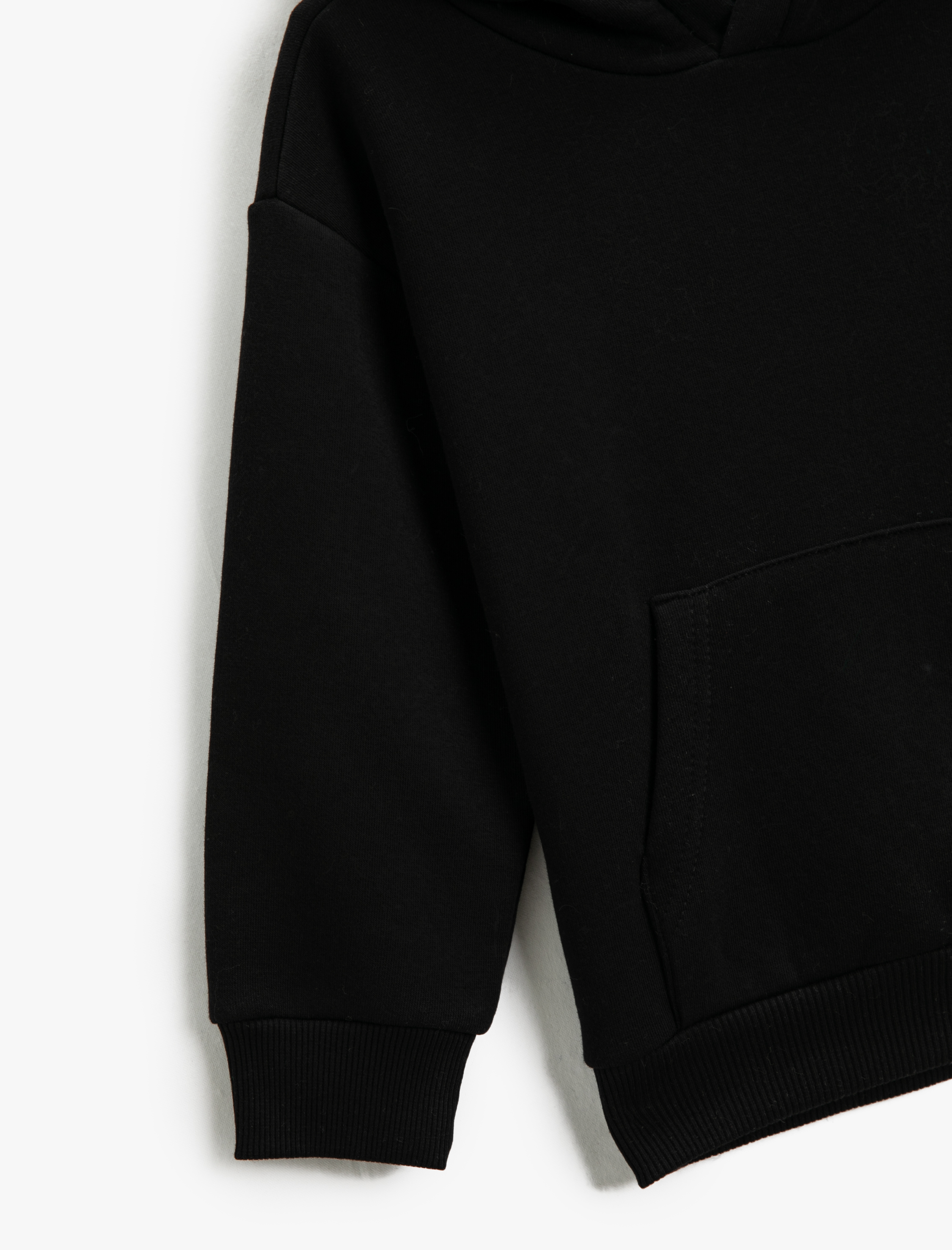  Erkek Çocuk Basic Kapüşonlu Sweat Kanguru Cepli Şardonlu