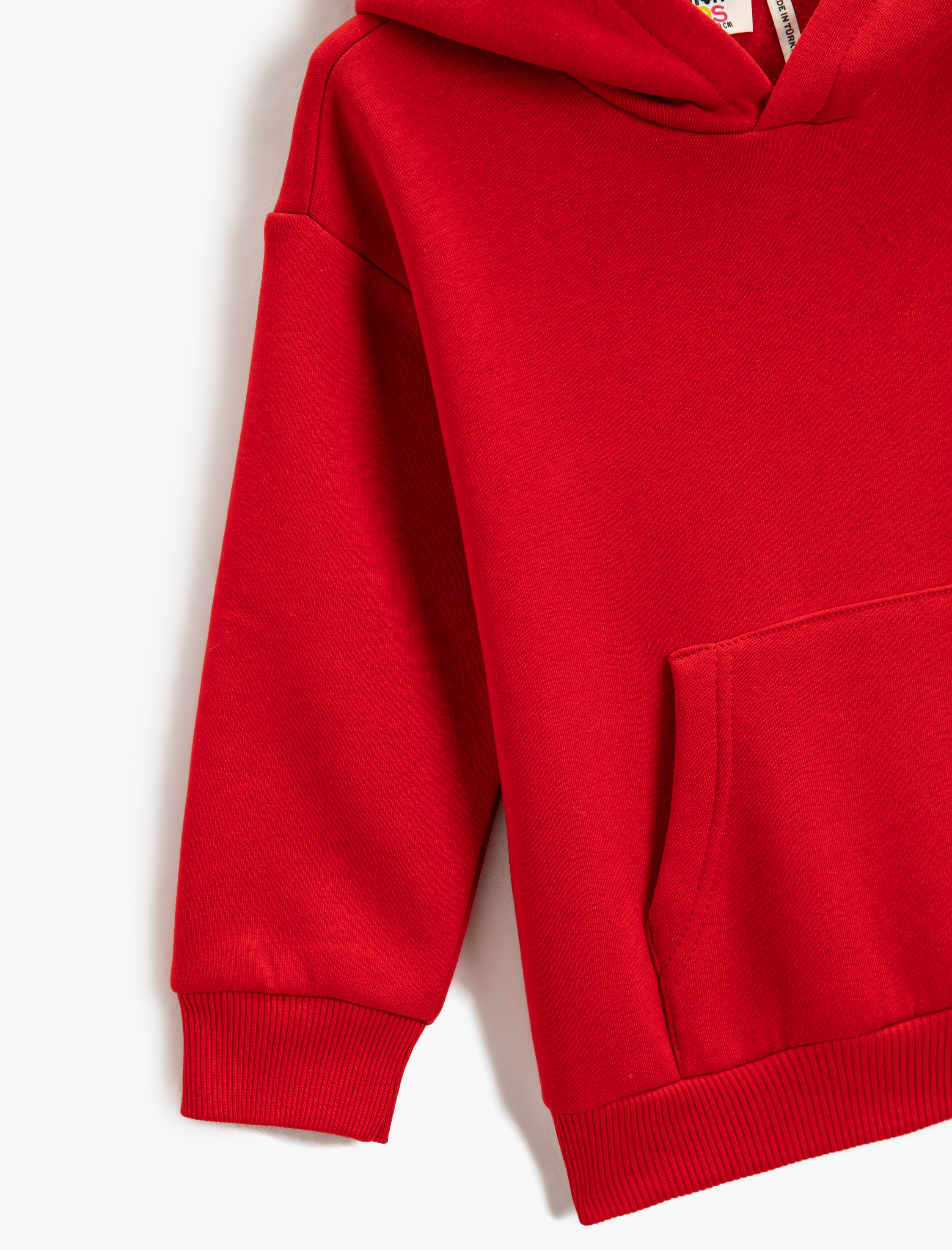  Erkek Çocuk Basic Kapüşonlu Sweat Kanguru Cepli Şardonlu