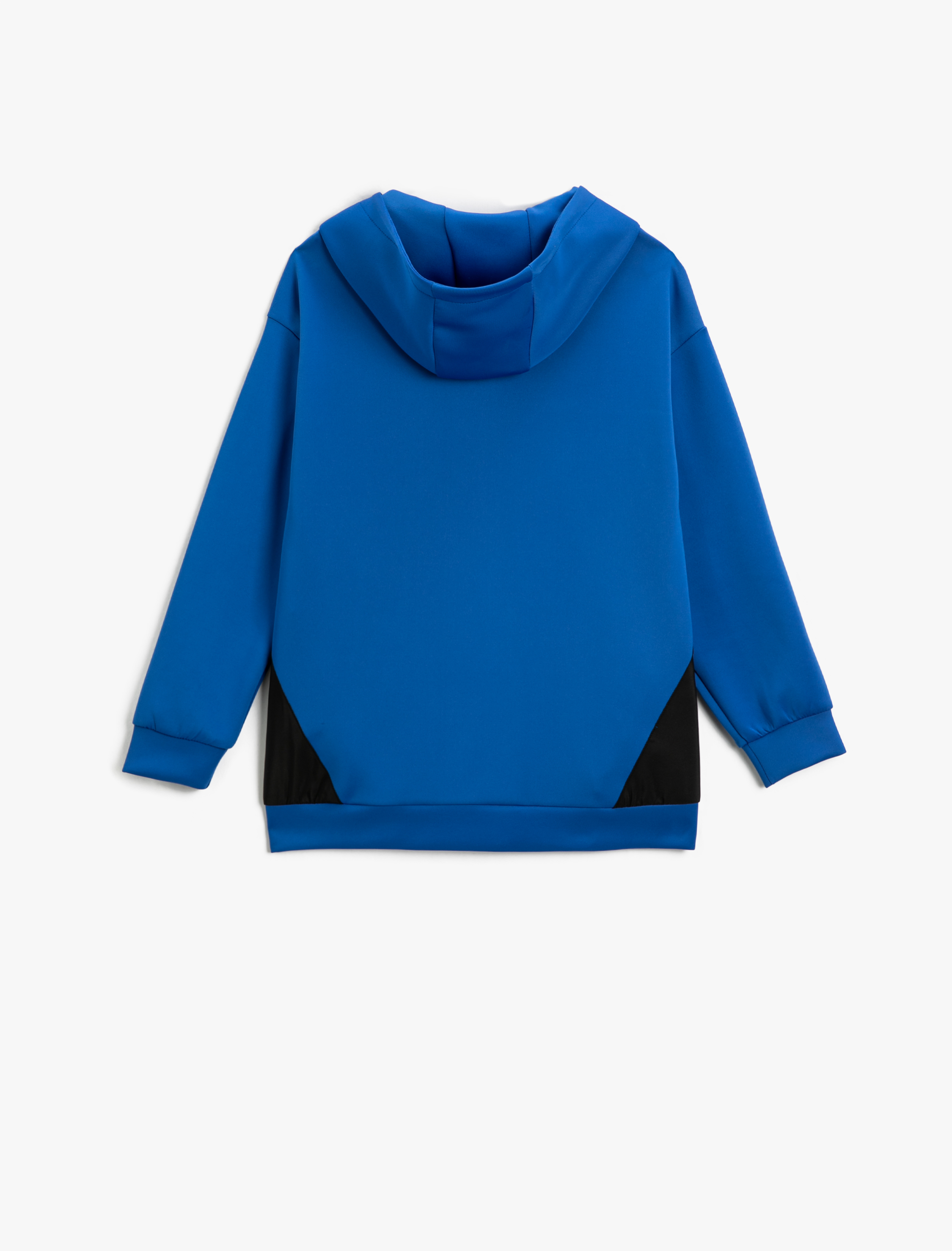  Erkek Çocuk Fermuarlı Kapüşonlu Hırka Renk Bloklu