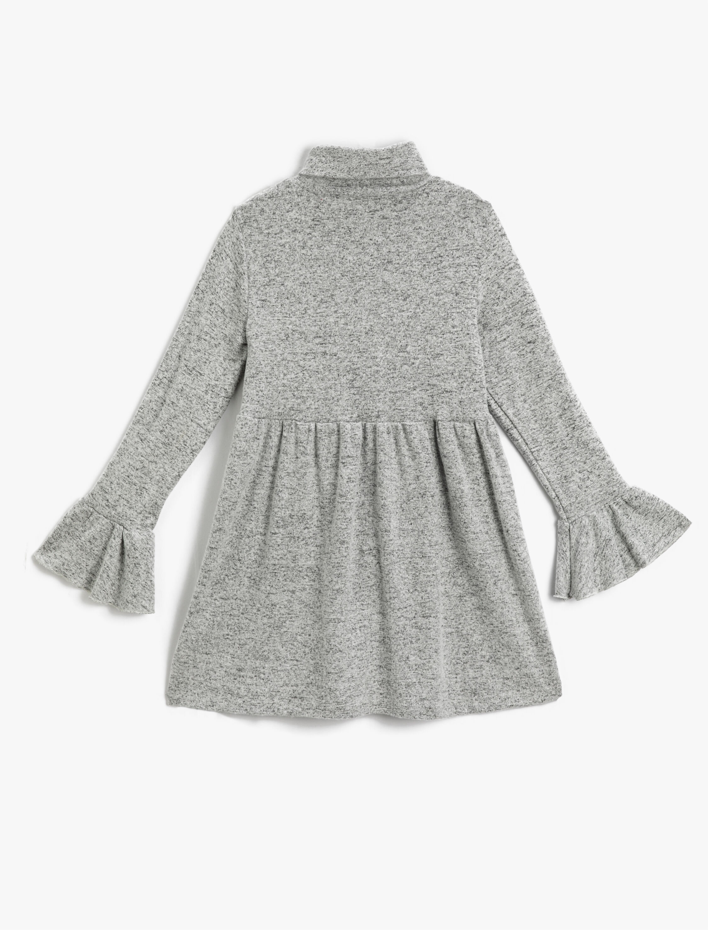  Kız Çocuk Triko Elbise Balıkçı Yaka