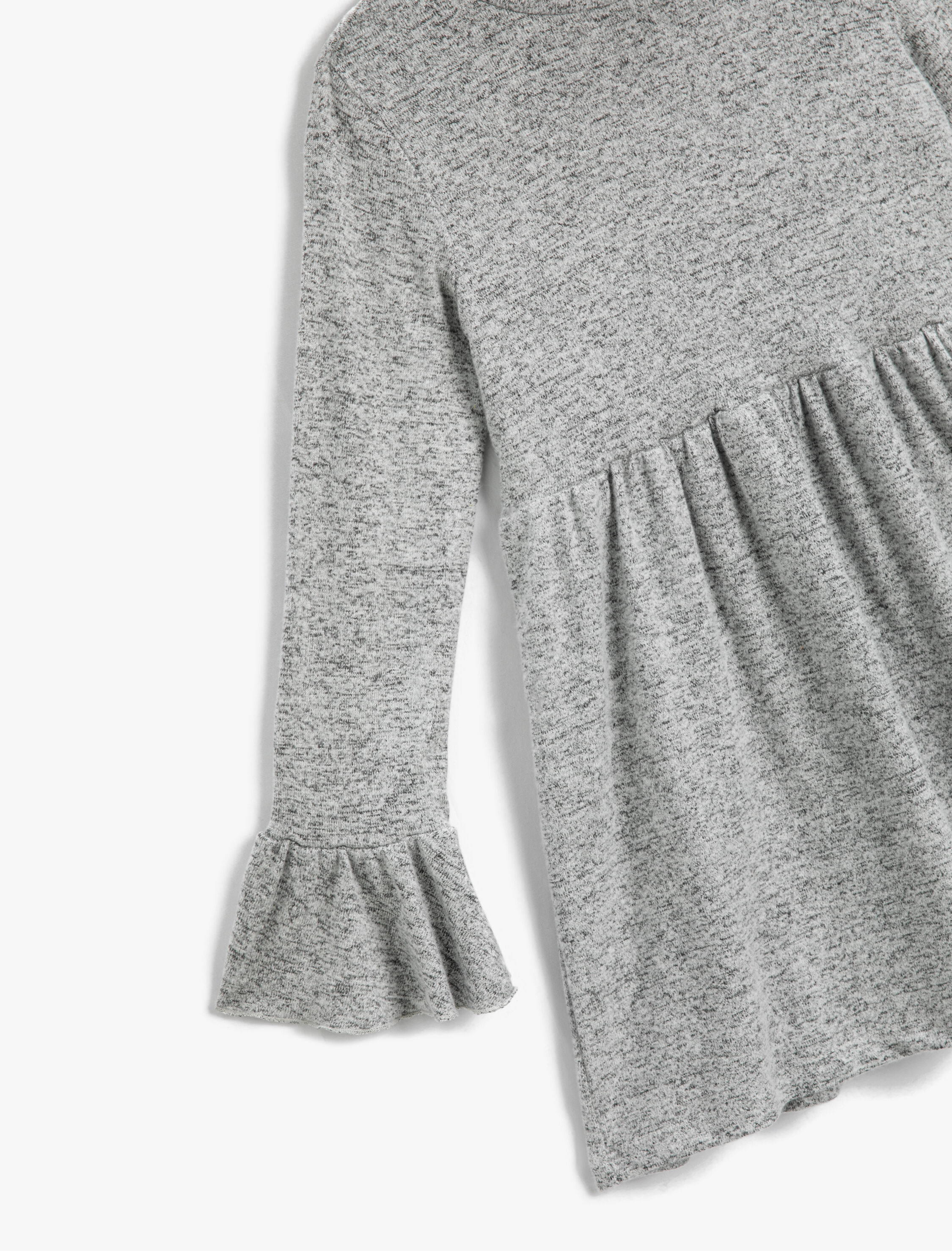  Kız Çocuk Triko Elbise Balıkçı Yaka